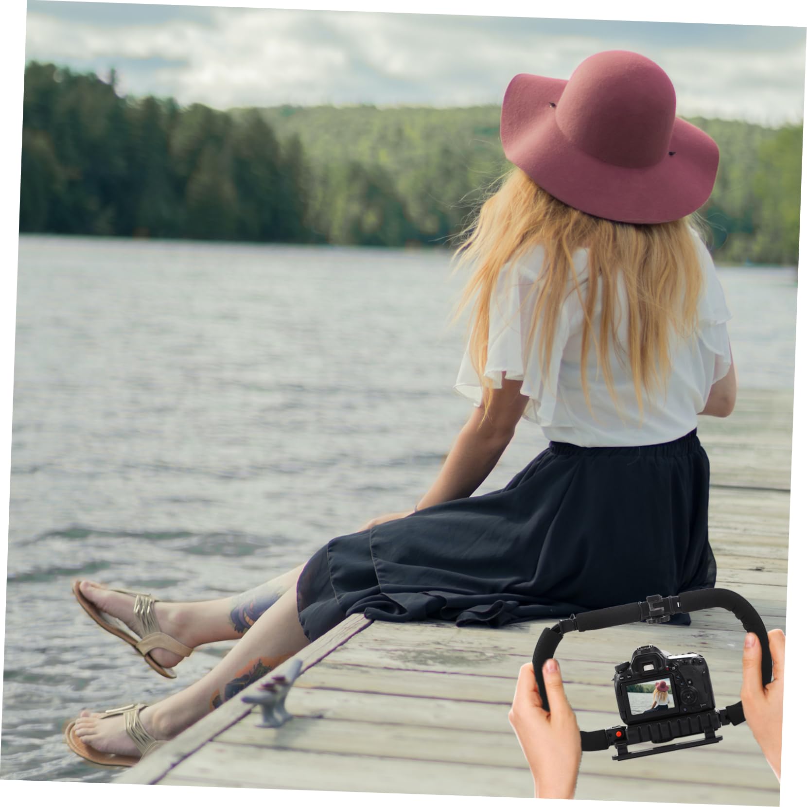 Homoyoyo Handheld Camera Holder Stabilizer For Camera Grip Fixator Support Bracket Comfortable And Sturdy