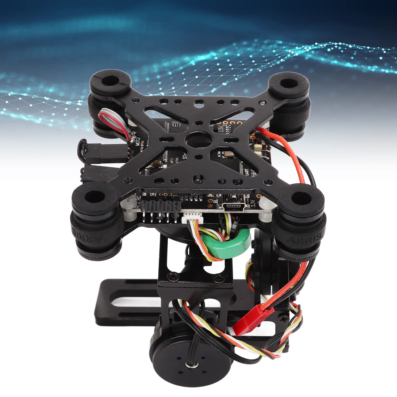 Evtscan Black Cnc Aluminum Alloy Lightweight Brushless 3 Axes Camera Stabilizer Stable For Fpv Cameras