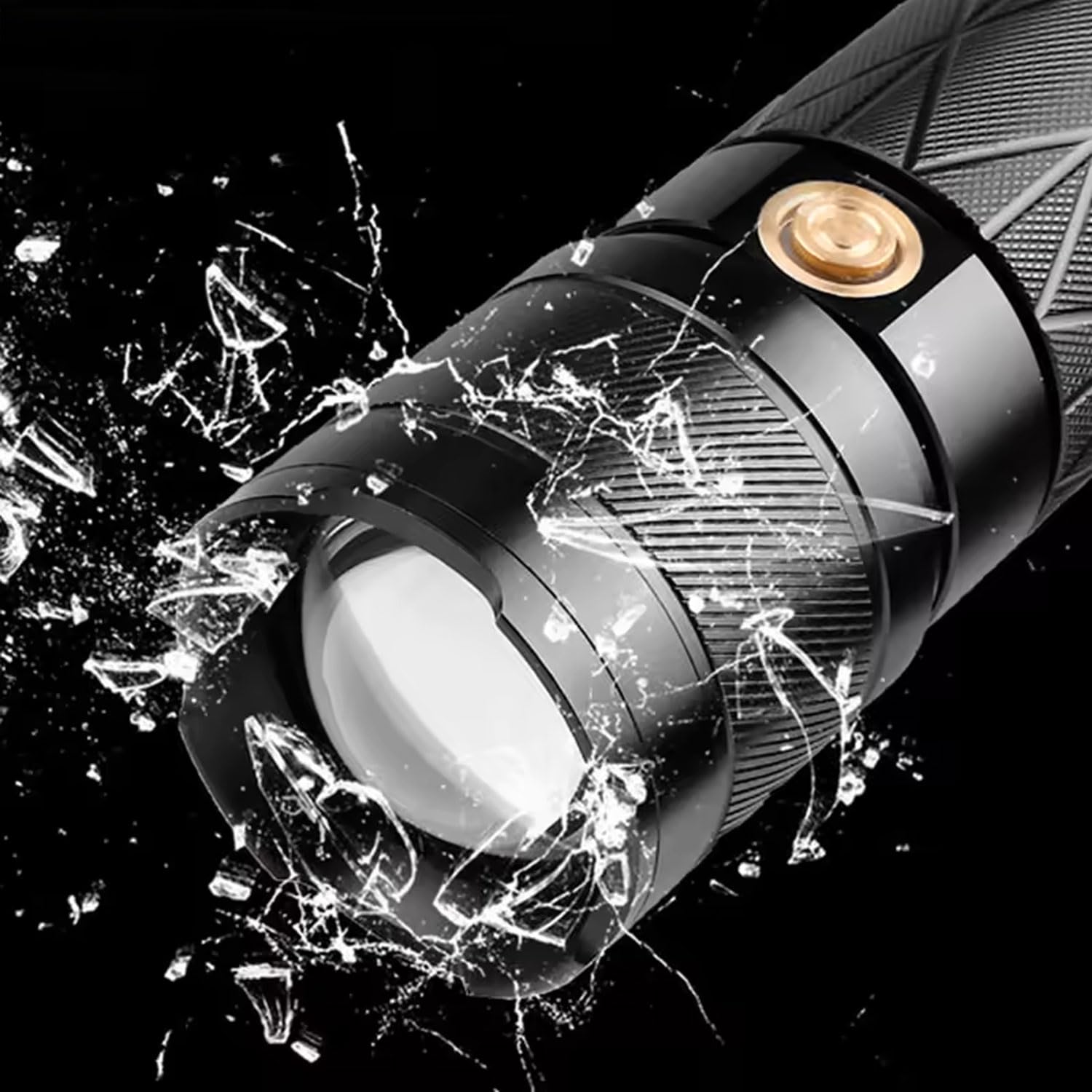 Sallbris Rechargeable Led High Lumen Flashlight: 990,000 Lumen Super Bright Utility Flashlight With 5 Modes And A 3500-Foot Range,Waterproof Handheld Design For Outdoor And Emergency Use