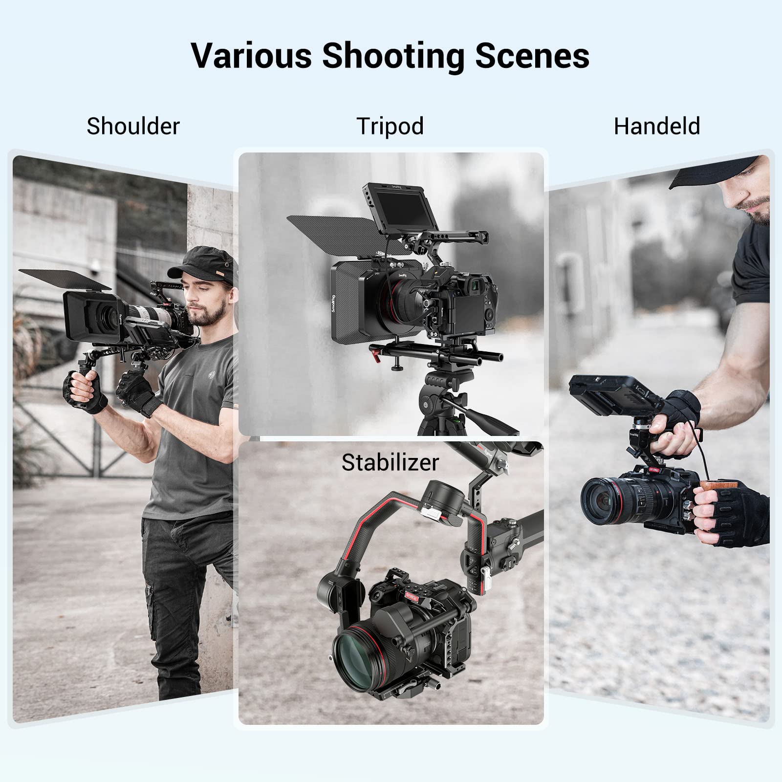 Smallrig R5 / R5 C / R6 Cage For Canon R5 R6 R5 C, Aluminum Alloy Dslr Rig Stabilizer With Cold Shoe, 1/4"-20 And 3/8"-16 Threaded Holes For Filmmaking, Video Shooting 2982B