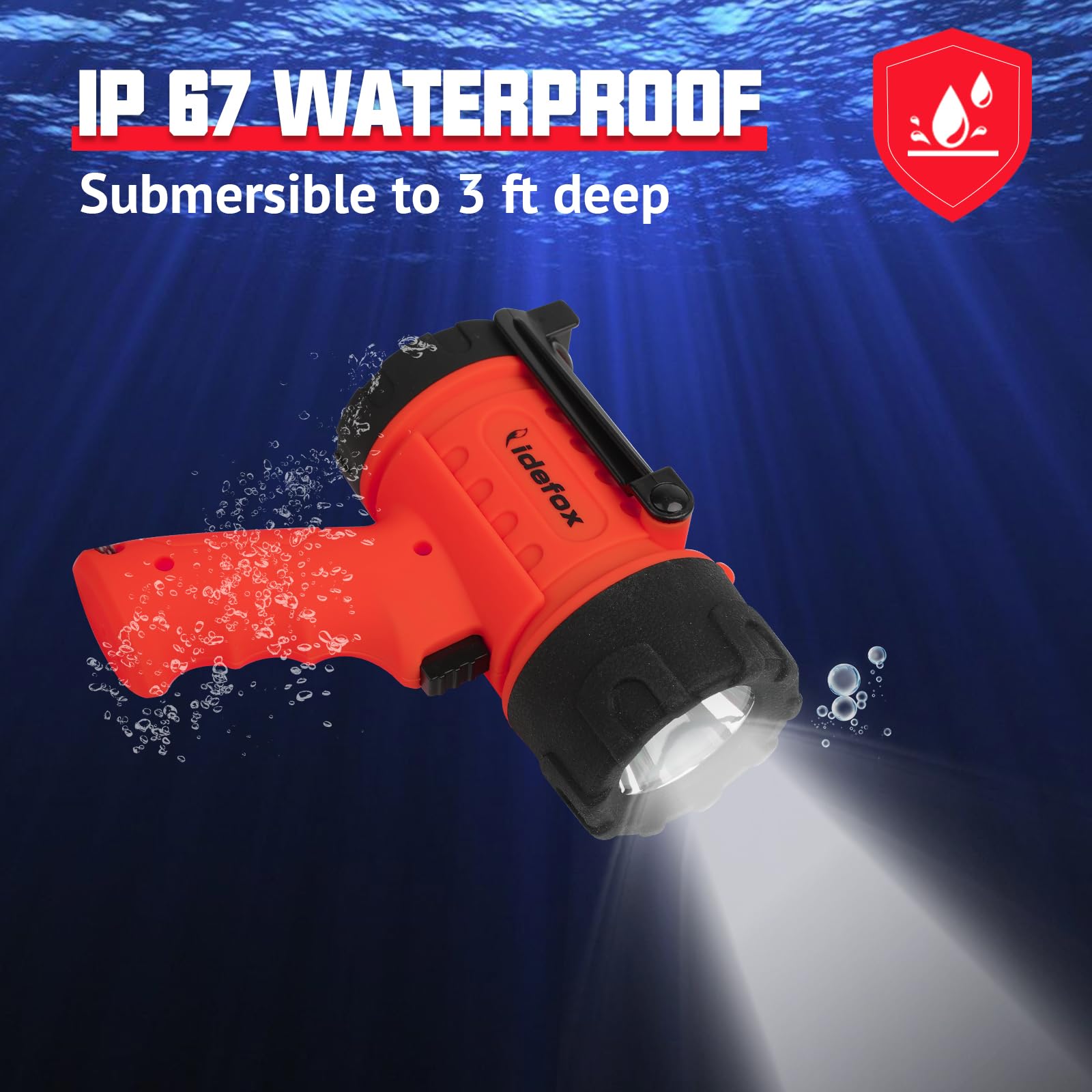 Lidefox Rechargeable Spotlight Flashlights 1000 Lumen Super Bright Spot Light With 3 Modes Long Lasting Flashlight Searchlight And Flood Camping Flashlight