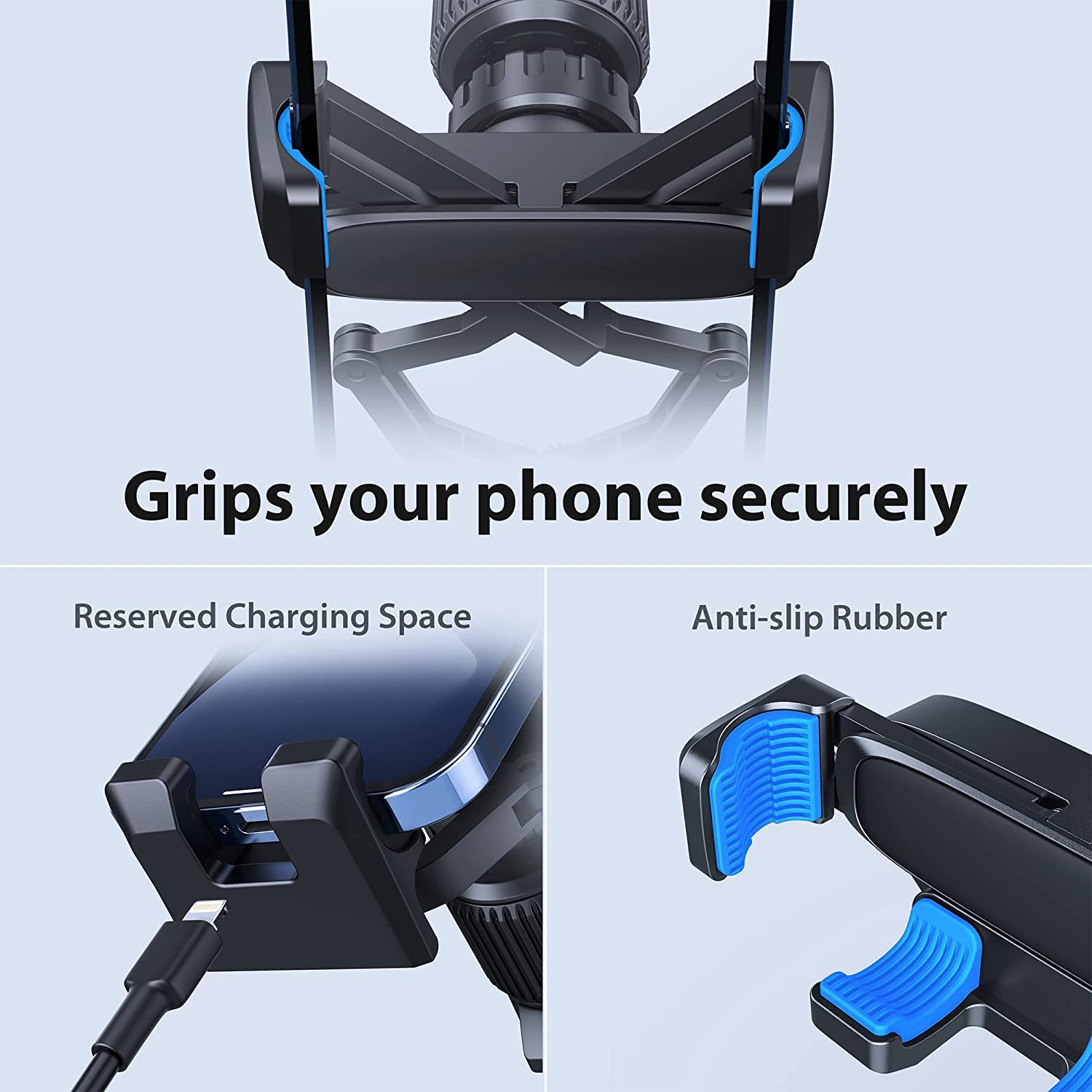 Cindro Phone Mount For Car Phone Holder Gravity Phone Holder Car Mount For Iphone Air Vent Clip Cell Phone Holder Mount Cradle Fit Smartphone