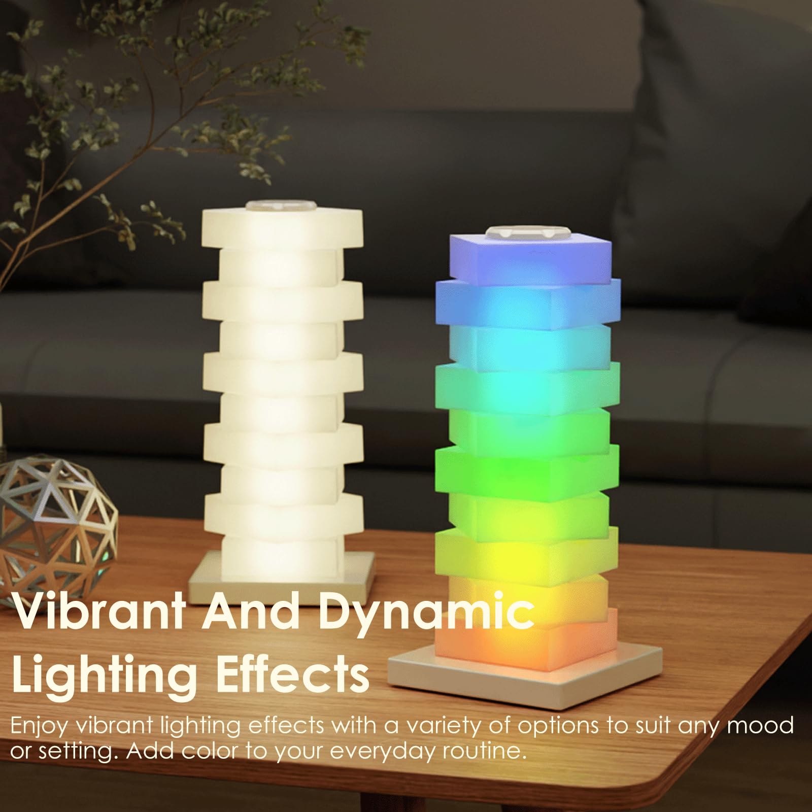 Midgod Touch Table Lamp With Wireless Charging, Diy Sleek Design & Dimmable Light With Rgb Color Change Mode,Usb Rechargeable Desk Lamp For Bedroom, Led Night Light With Warm White Lights