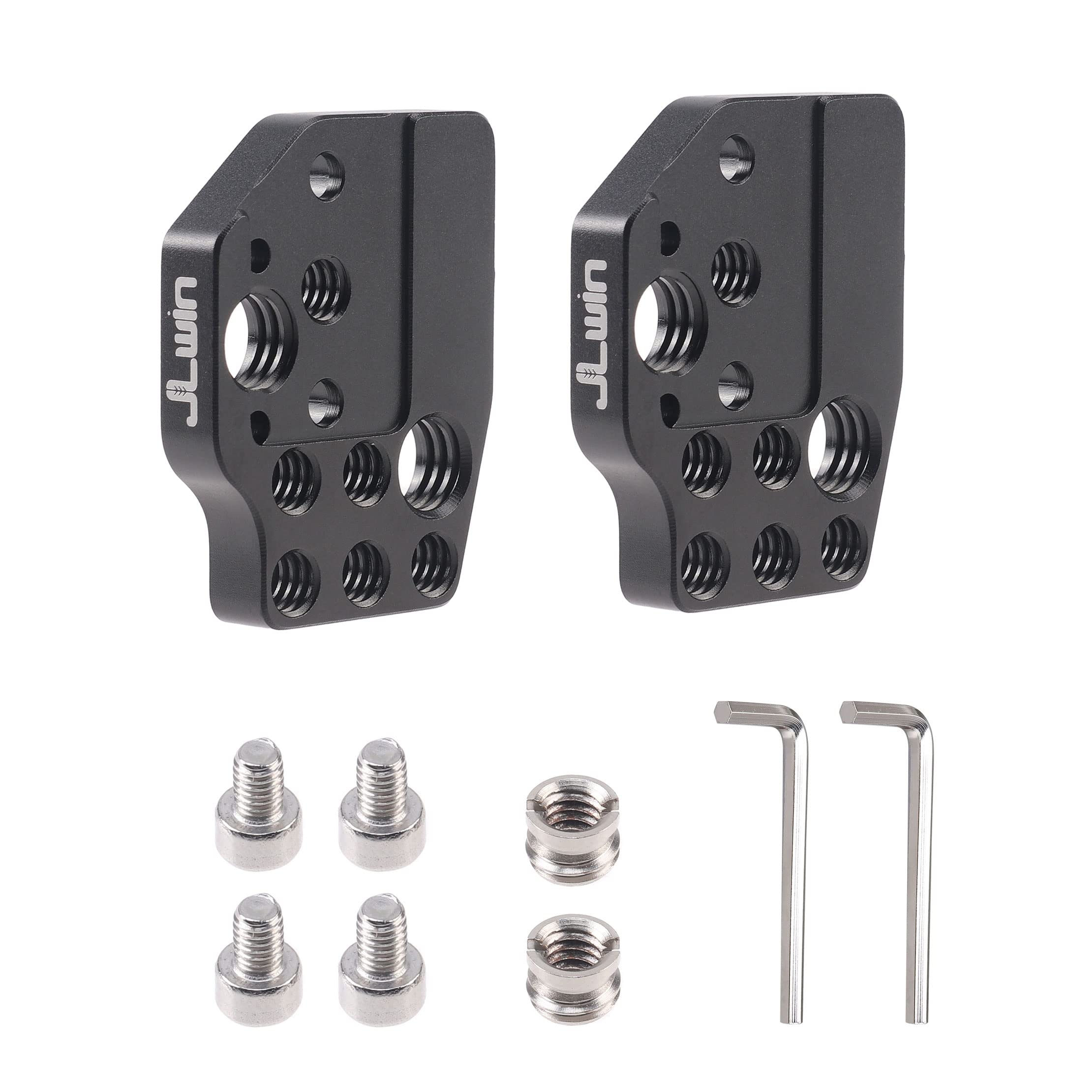 Hersmay 2Pcs Universal Quick Release Plate For Dji Ronin Sc Rs2 Rs3 Pro Rsc2 Gimbal Stabilizer Accessories,With 1/4"-20 3/8"-16 Holes Cold Shoe For Camera Field Monitor Microphone Led Light