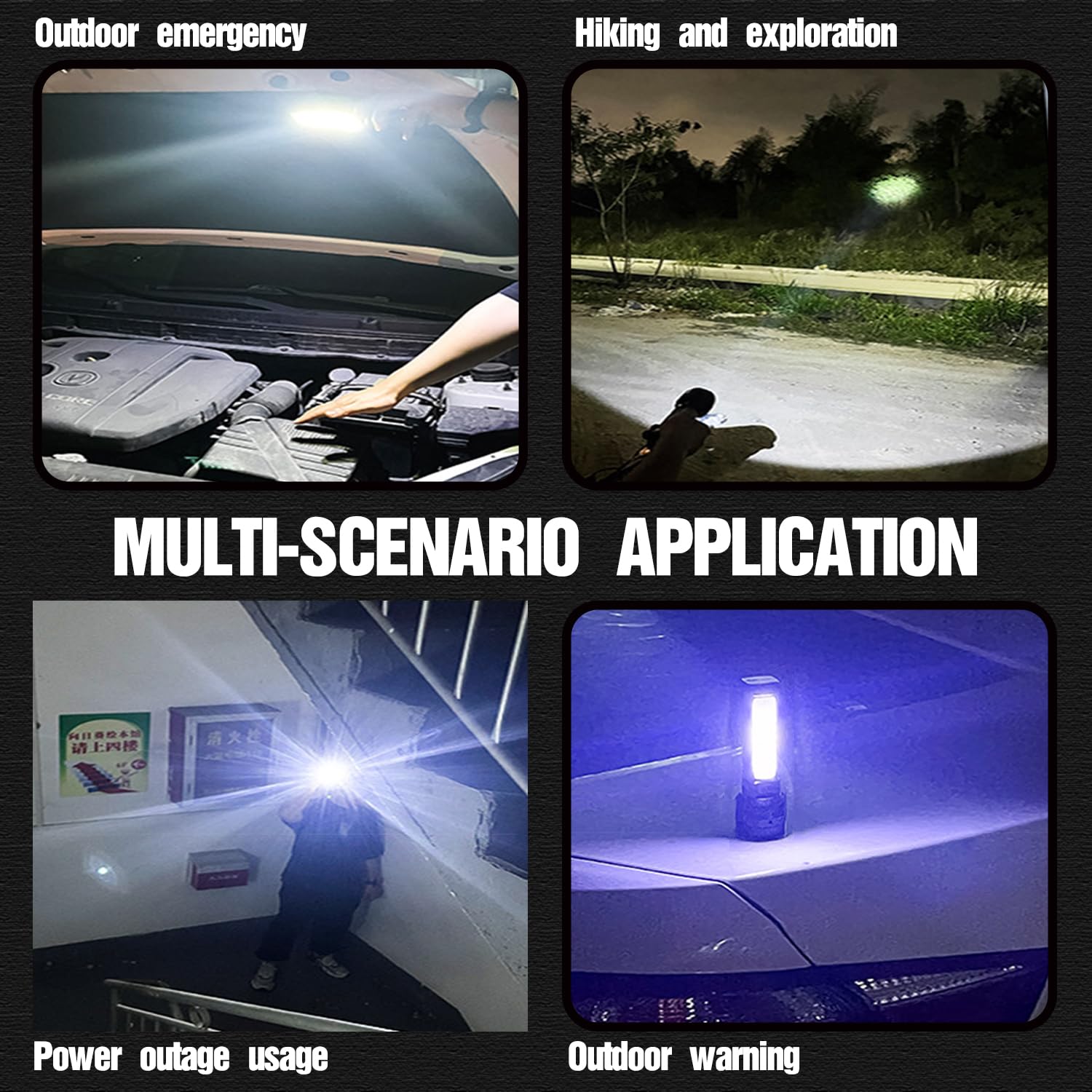 Mviocs Led Flashlight Solar/Rechargeable, Powerful Flashlight Torch With 3 Modes, Super Bright Small Led Flash Light Waterproof,Adjustable Brightness For Camping,Outdoors,Emergency