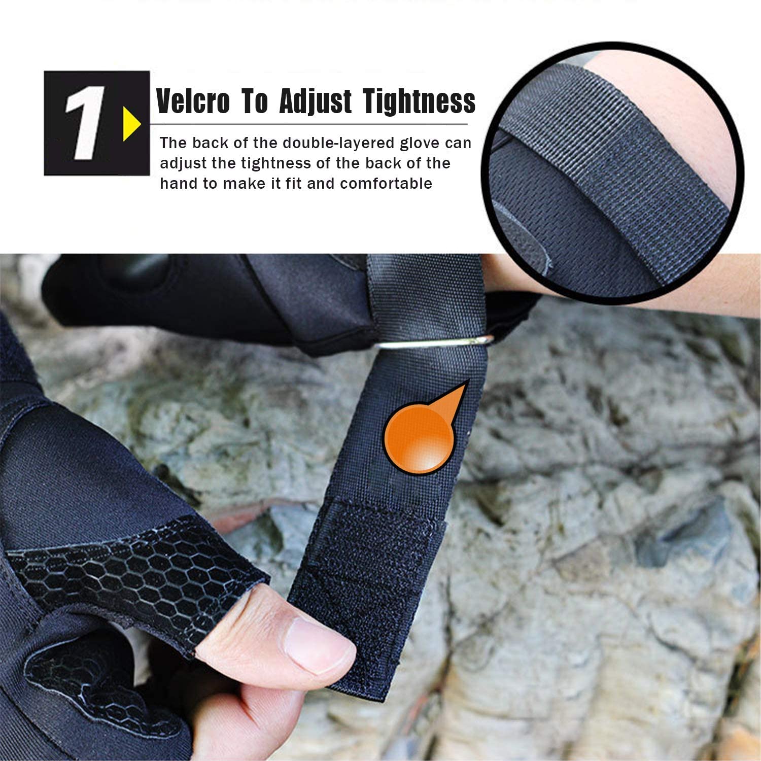Cyuanxgr Led Flashlight Gloves, Half Finger Lighted Gloves  For Men Women, Flashlight Gloves With 8 Leds Stocking Stuffers Cool Gadgets Christmas Birthday  For Men And Women