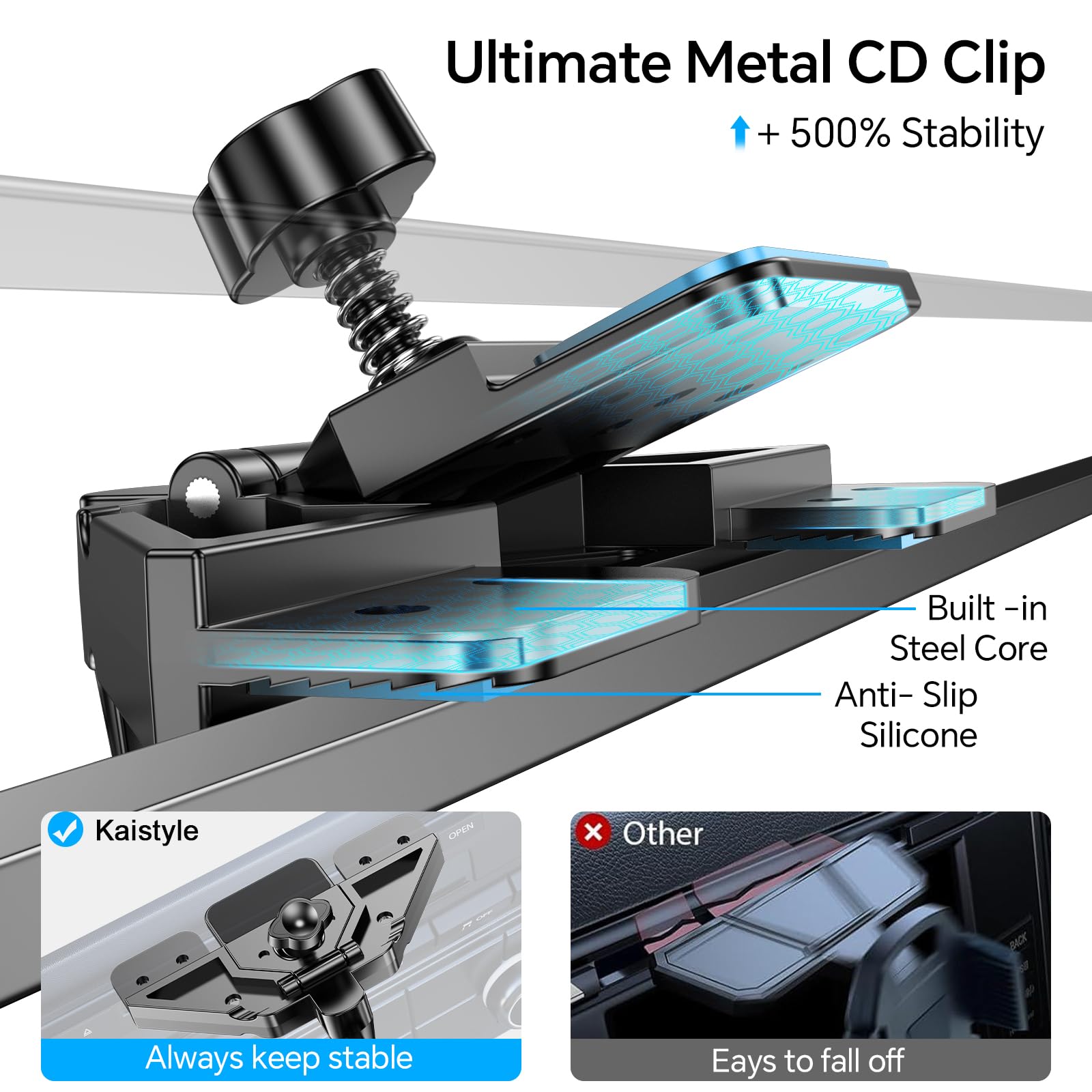 Kaistyle For Magsafe Cd Phone Holder For Car【20 Strong Magnets】Magnetic Cd Player Phone Mount For Car Phone Holder Cd Slot Mount,Cd Slot For Iphone 16 15 14 13 12 Pro Max Plus Magsafe Case All Phones