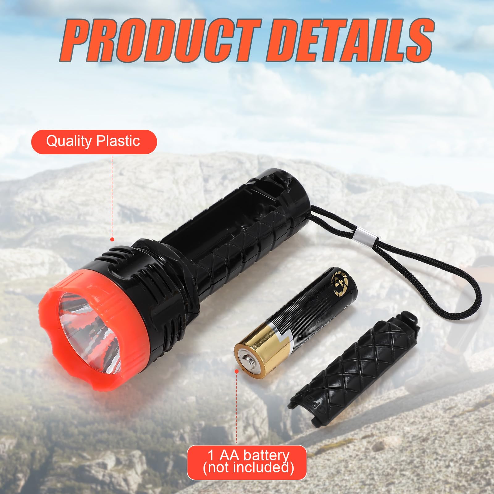 Tujoe 48 Pcs Mini Flashlight Bulk Flashlight With Lanyard Assorted Colors Torch Flashlights Led Keychain Flashlights Small Light Night Reading Emergency Hurricane Camping Hiking Party Favors