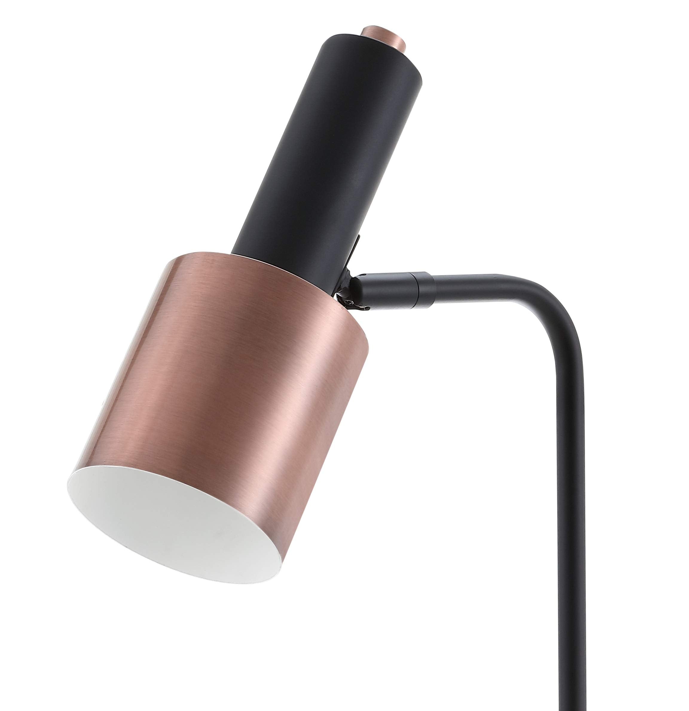 Jonathan Y Jyl6101A Brady 22" Metal Led Task Table Lamp Contemporary,Transitional For Bedroom, Living Room, Office, College Dorm, Coffee Table, Bookcase, Copper/Black