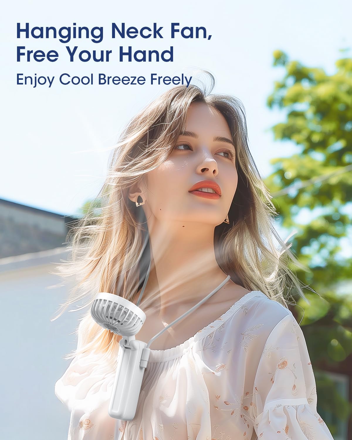 Portable Handheld Fan,Small Usb Fans 3-In-1 Hand/Desk/Neck, Foldable Hand Fan For Personal Cooling