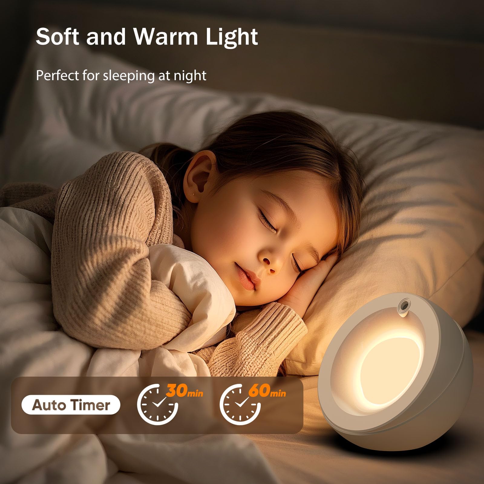 Uwesmart Table Lamp For Bedroom, Star Night Lights With Remote Control, Rgb Color Changing Small Bedside Lamp, 4 Brightness & Timer, Warm White Nightstand Lamp For Home Decor, Living Room, Party,