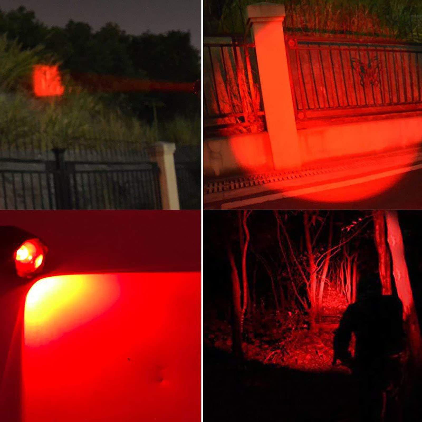 Graboyy Red Led Flashlight One Mode 350 Yard Red Light Handheld Flashlights Super Bright Tactical Flashlight With Zoomable Waterproof Hunting Torch Light For Astronomy Aviation Night Observation
