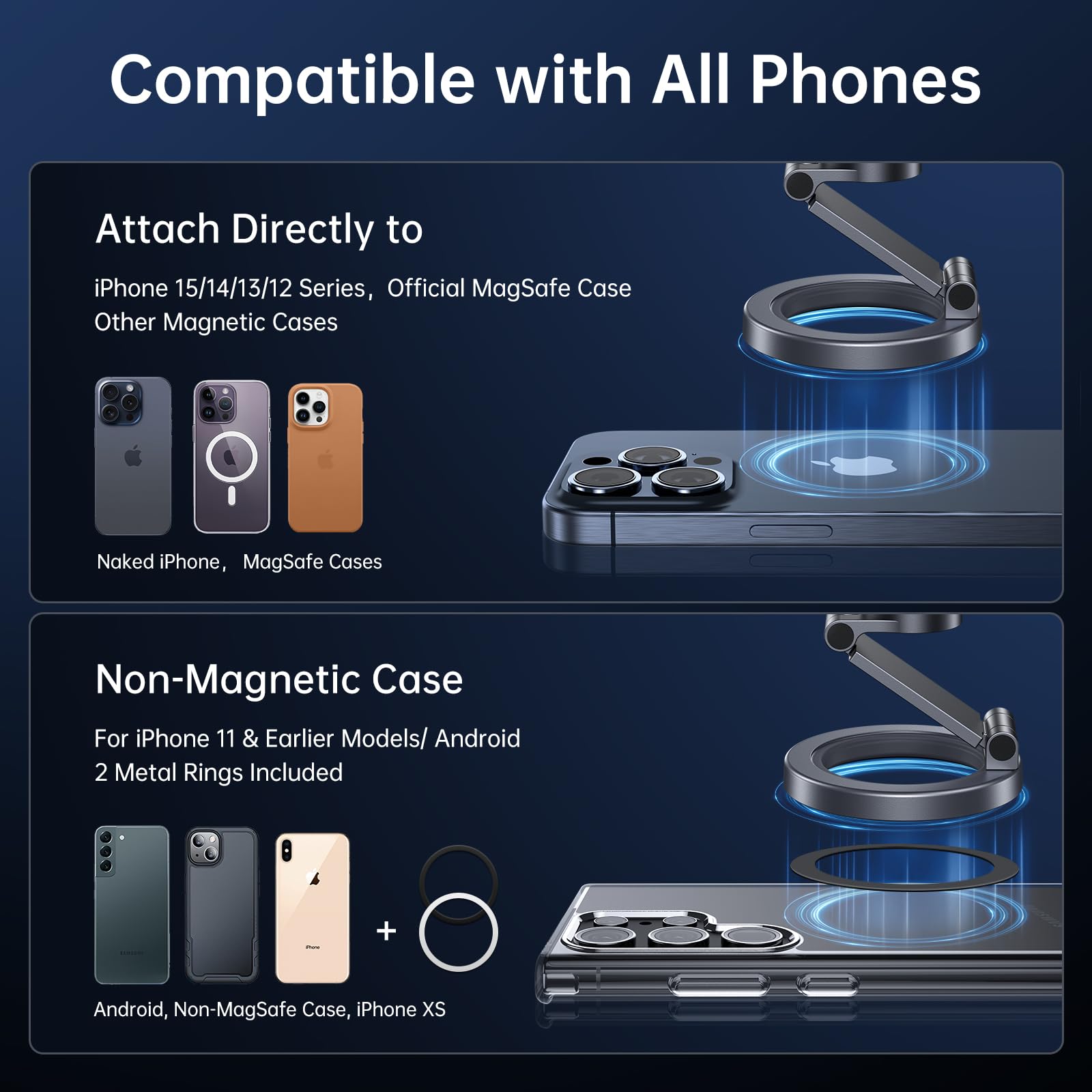 Syncwire For Magsafe Car Mount Vent - Magnetic Phone Holder For Car [3D Long Arm  Flexible Rotation  Strong Magnets] Air Vent Car Phone Mount For Iphone 16 15 14 13 12 Pro Max Plus Mini Mag Safe