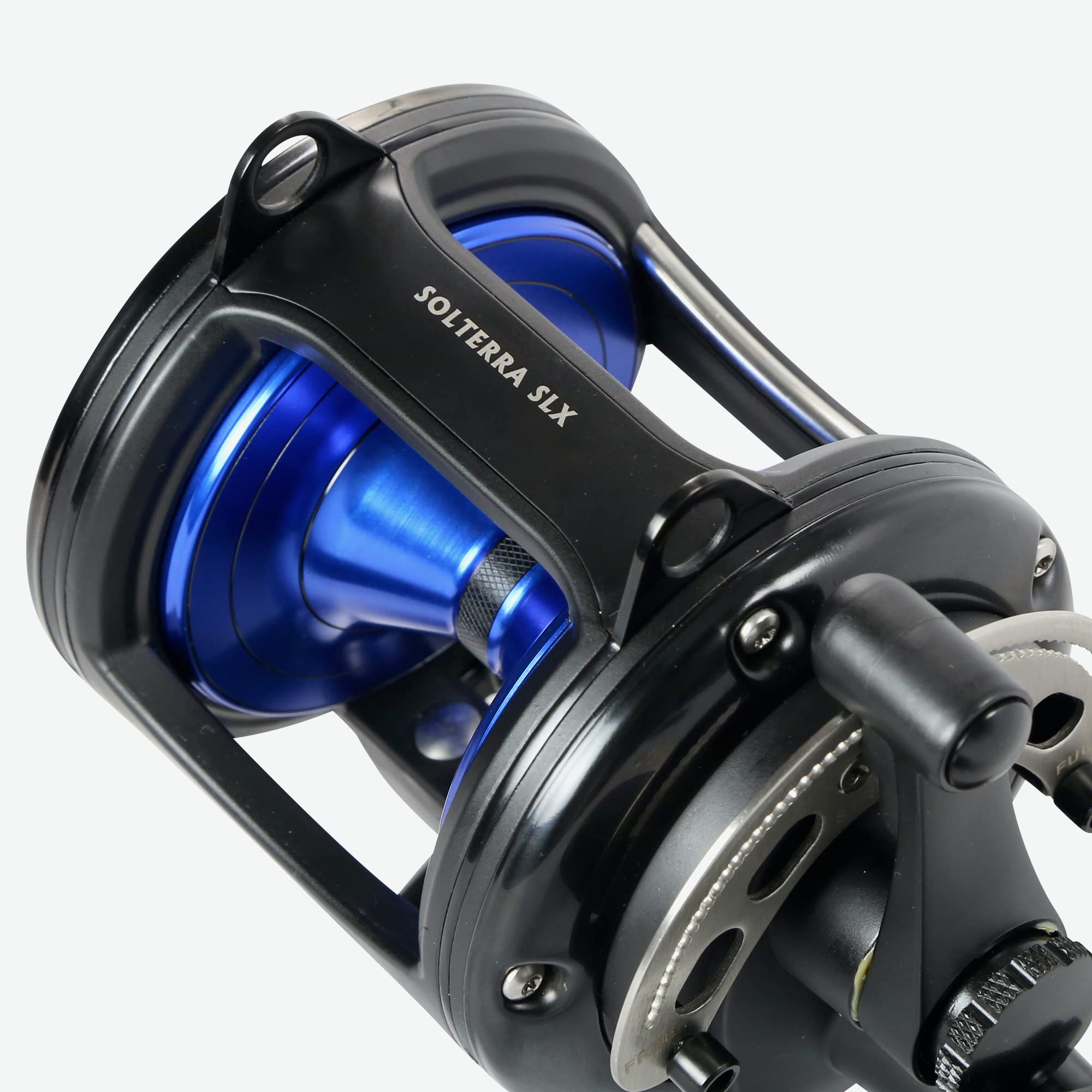 Okuma Solterra Slx Single Speed Closed Frame Lever Drag Saltwater Trolling Reel, Slx-20B, 480Yds-30Lb,Black