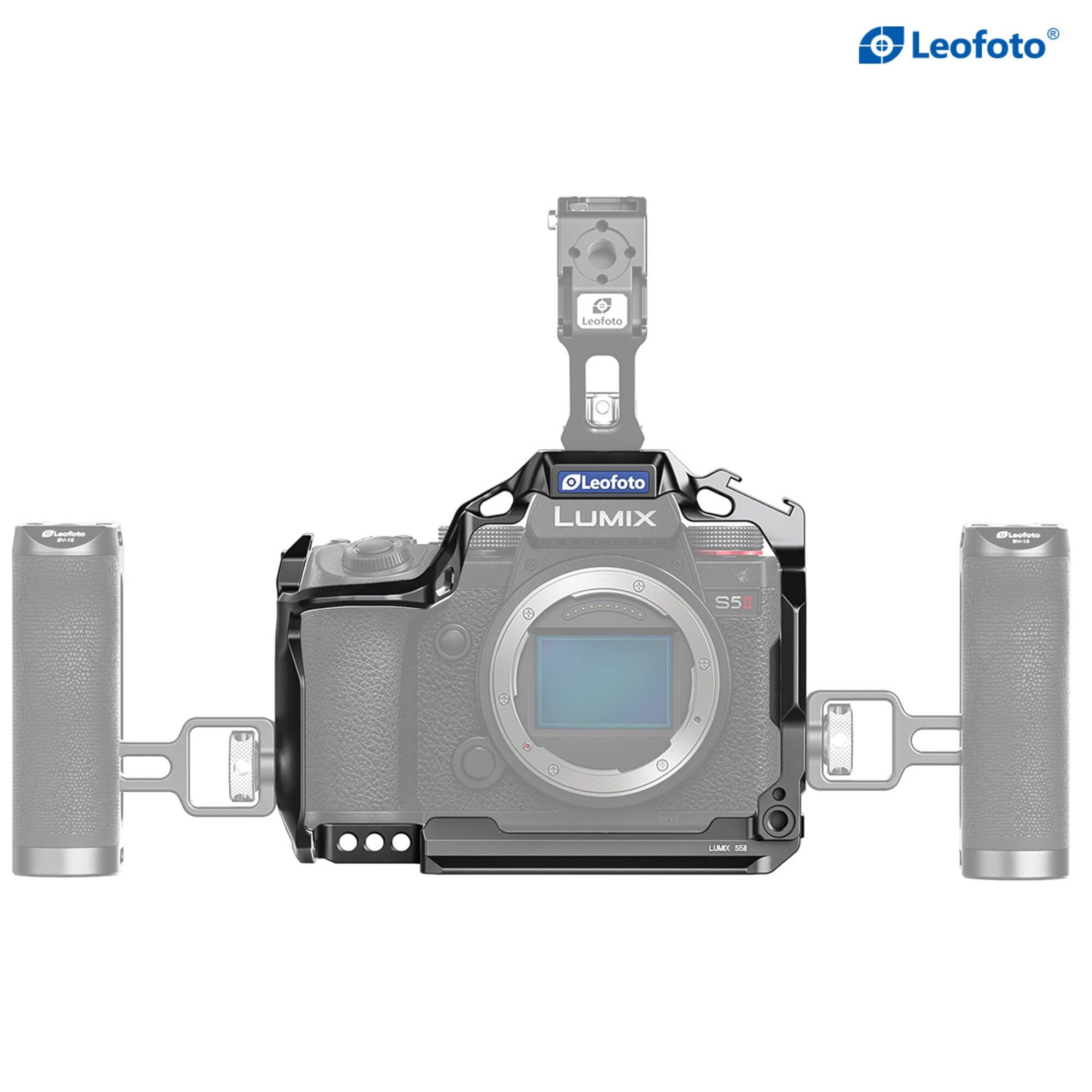 Leofoto Lumix S5Ii Camera Cage, For Panasonic Lumix S5 Ii, Arri, Anti-Twist, Lightweight, Arca Compatible