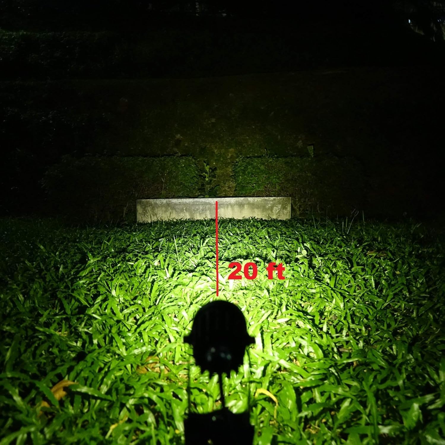 Solar Light Mart 4-Spotlight Mini 50X Solar-Powered Led Spotlight (Warm White Led), Black Finish, Outdoor Garden Yard Landscape Downlight