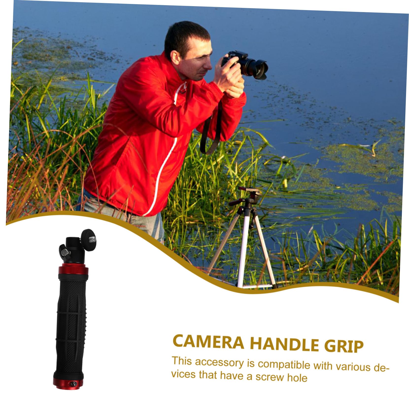 Diyeah Universal Handlegrip Digital Video Stabilizer For Dslr Multi-Use Camera Handle Grip Black