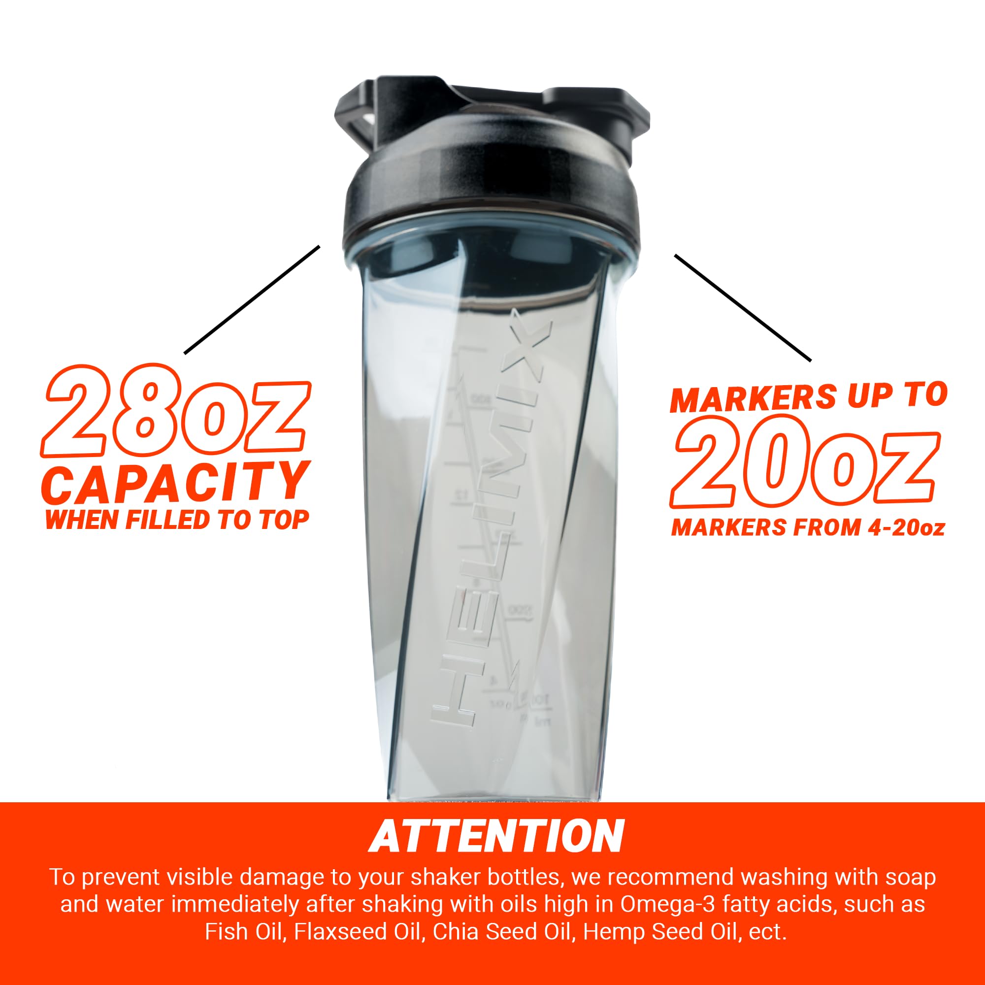 Helimix 2.0 Vortex Blender Shaker Bottle Holds Upto 28Oz  No Blending Ball Or Whisk  Usa Made