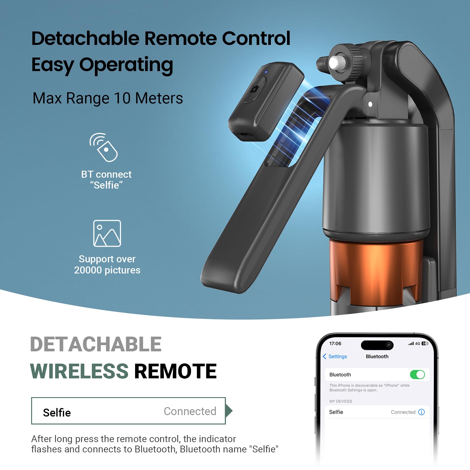 Arbenlulu Face Tracking Tripod For Iphone,70" Tall Travel Phone Tripod Stand With Light,Remote And Gesture Control,Selfie Stick For Video Recording&Tiktok Live Streaming&Content Creator