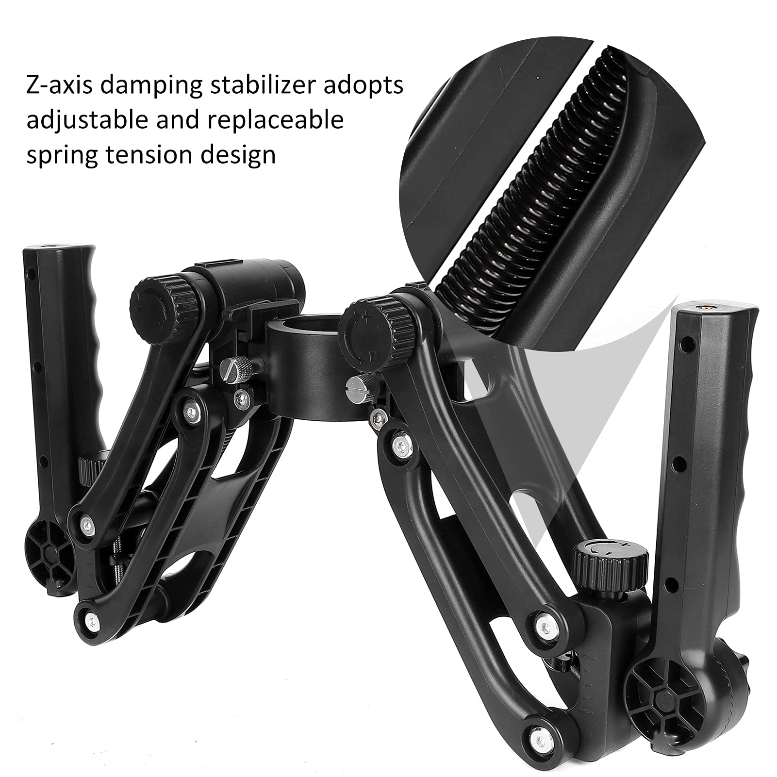 Hilitand Z Axis Spring Gimbal Camera Flexible Damping Stabilizer With Dual Handle Grip Compatible With Rsc 2/Rs 2/Ronin S/Sc