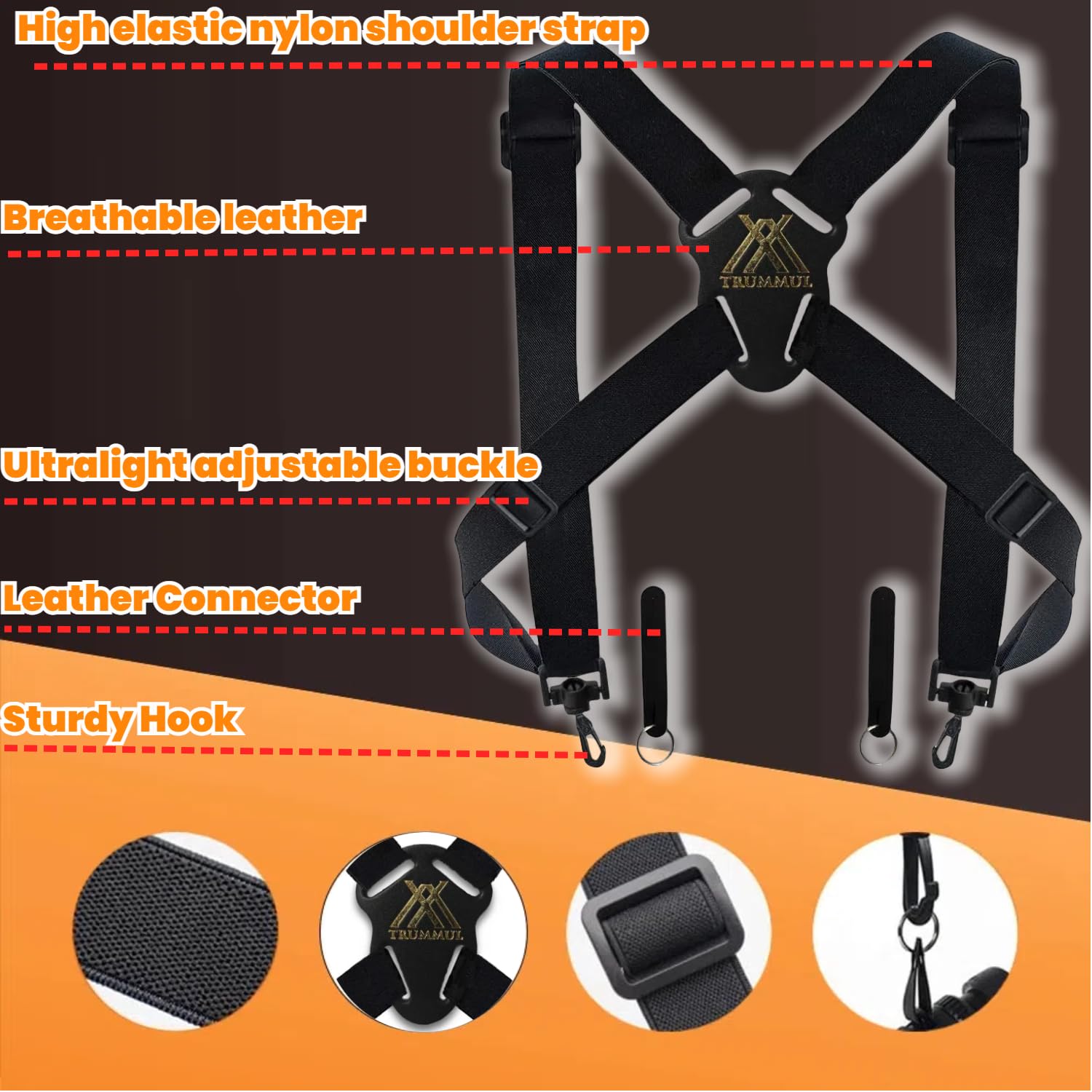 Mubiao Binocular Harness Strap Best Chest Harness Strap For Hunters Photographers And Golfers