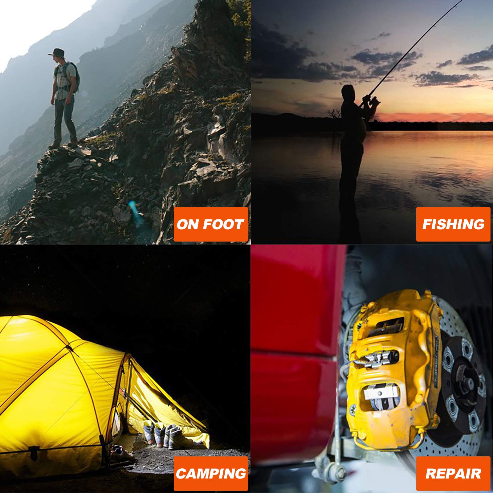 Nicron Flashlight, N7 600 Lumens Tactical Flashlight, 90 Degree Ip65 Waterproof Led Mini Flashlight 4 Modes- Best High Lumens Are For Camping, Outdoor, Hiking （Not Including Batteries）