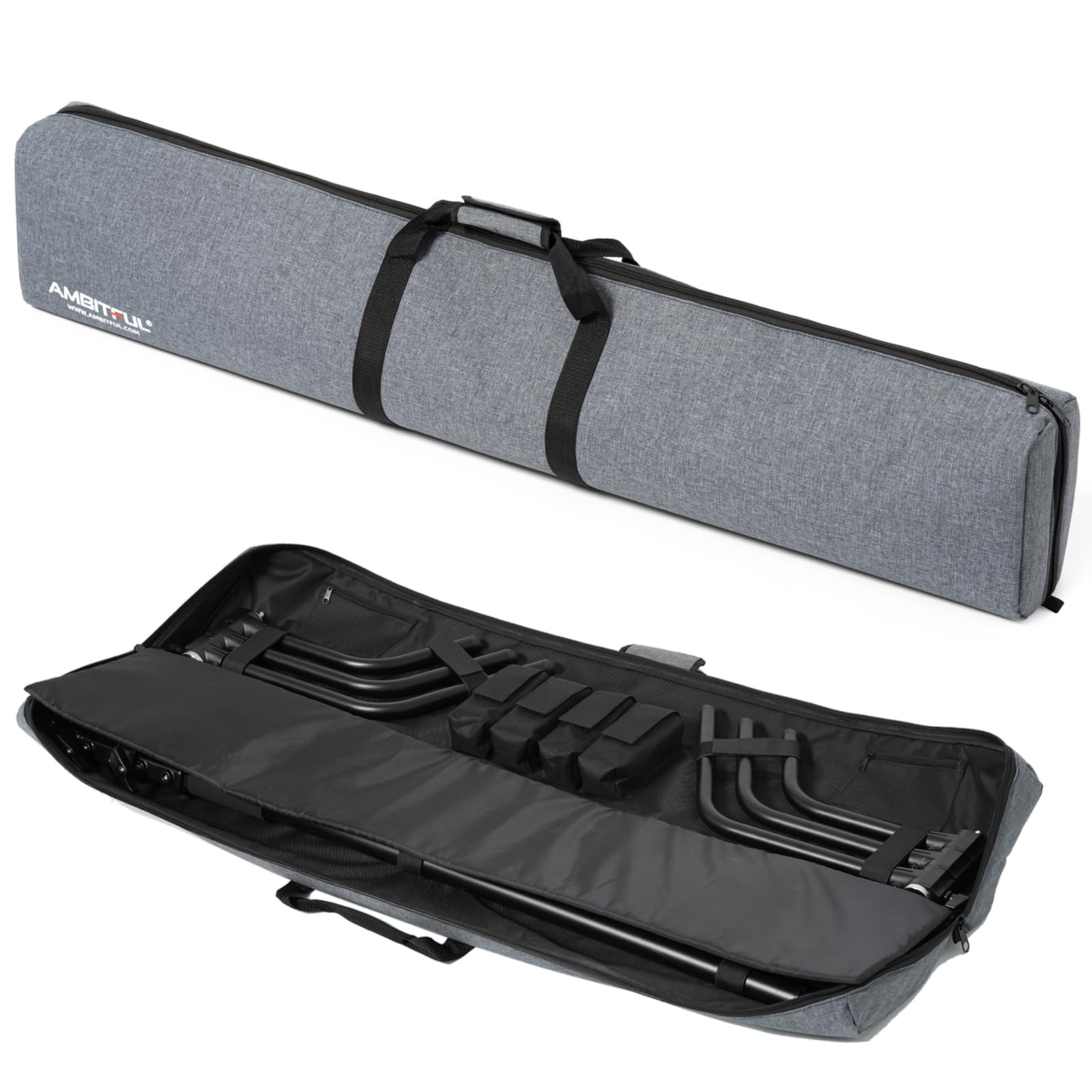 Ambitful Pb20 Heavy-Duty Carrying Case For C-Stand, Light Stand, Tripod - Waterproof Tote Bag Compatible With Boom Arm, Camera Tripod, Fishing Rod, Spotting Scopes (Photography/Videography/Fishing)