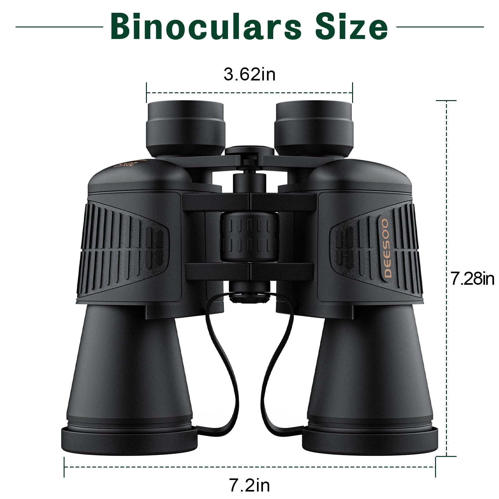 Deesoo Binoculars For Adults High Powered - 20X52 Hd Large View With Clear Low Light - Professional Binoculars For Bird Watching Hunting Stargazing Football Travel Cruise Outdoor Sports With Carrying Bag