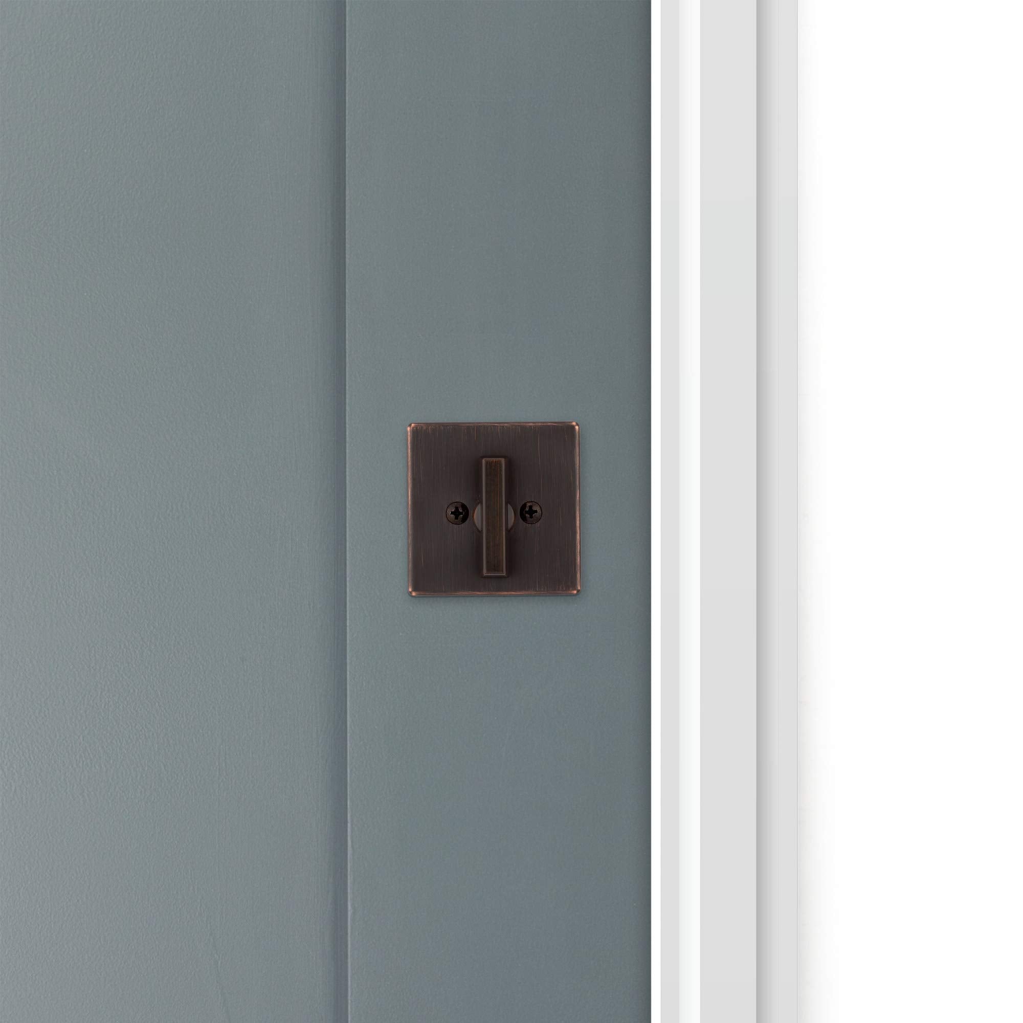 Kwikset 663Sqt Privacy One Sided Deadbolt From The Signature Series - Matte Black