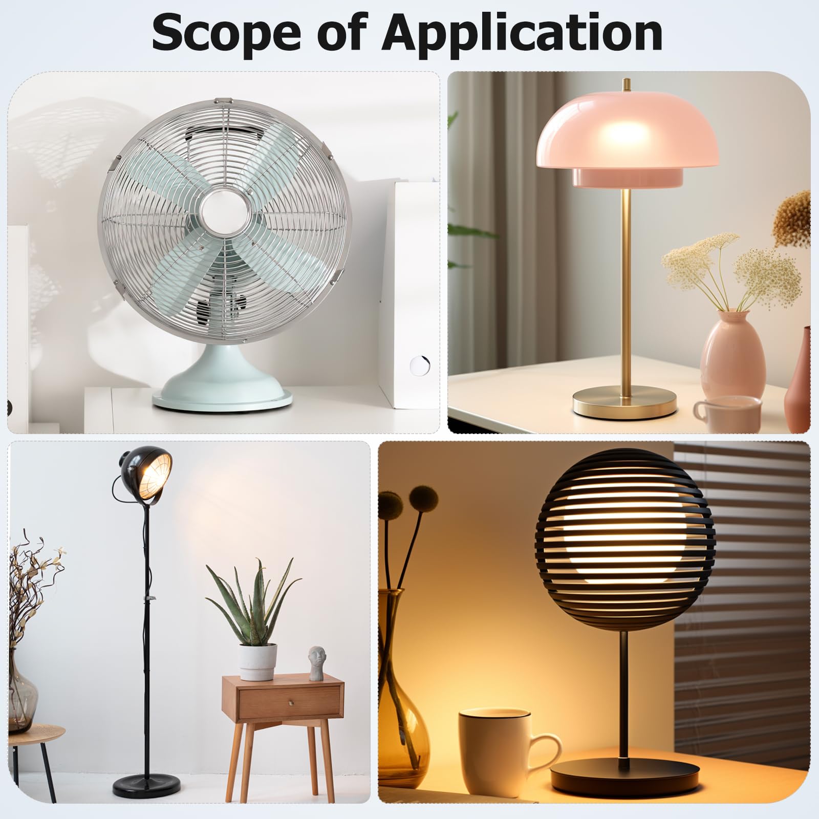 Luxshiny Plastic Lamp Base Table Lamp Counterweight Round Base Weight Convenient Light Supplies For Floor And Desk Lamps (Diameter 9.16 Inch)