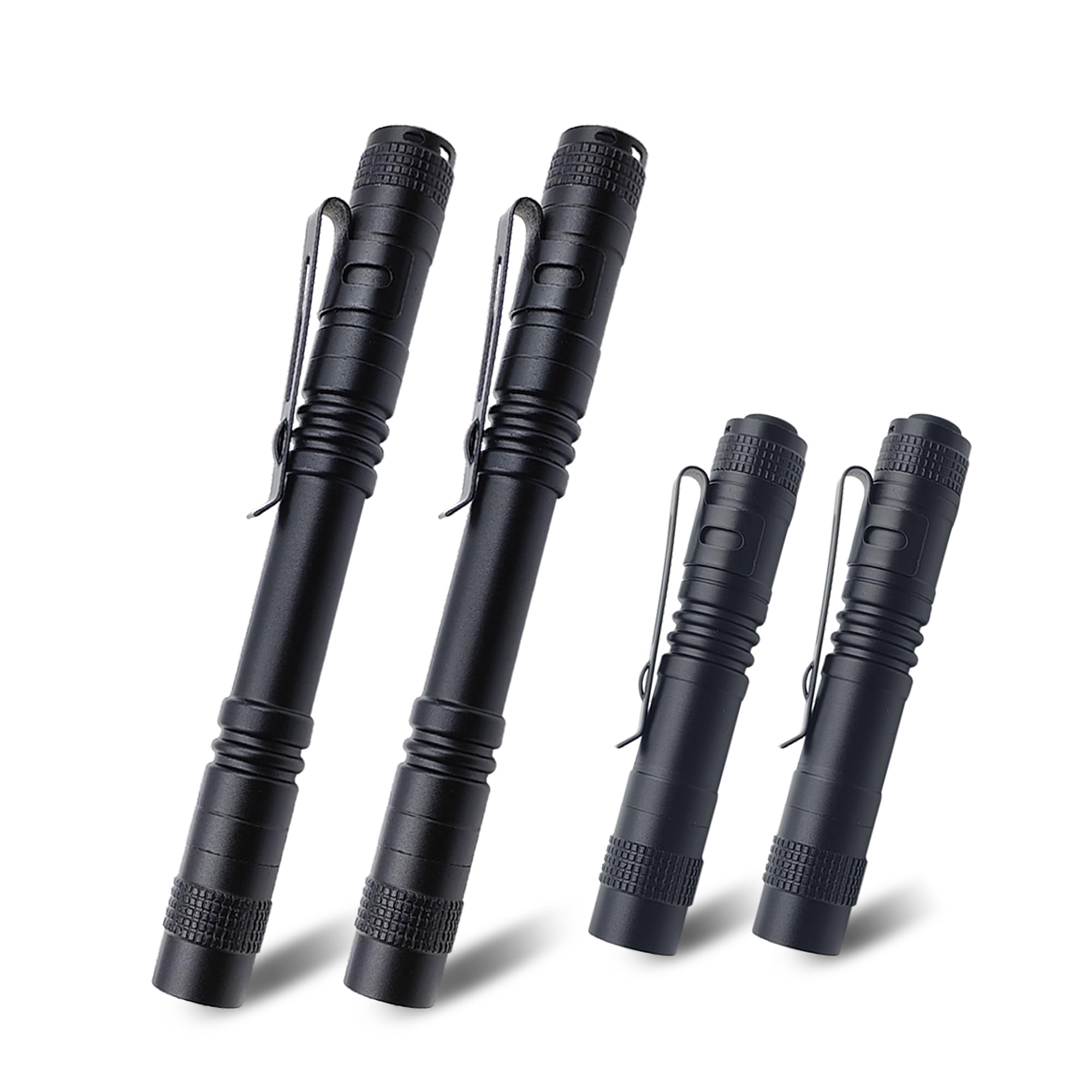 Naiveisland Mini Led Flashlight With Clip – Compact Pocket Penlight For Camping, Outdoors, Emergency,4-Pack