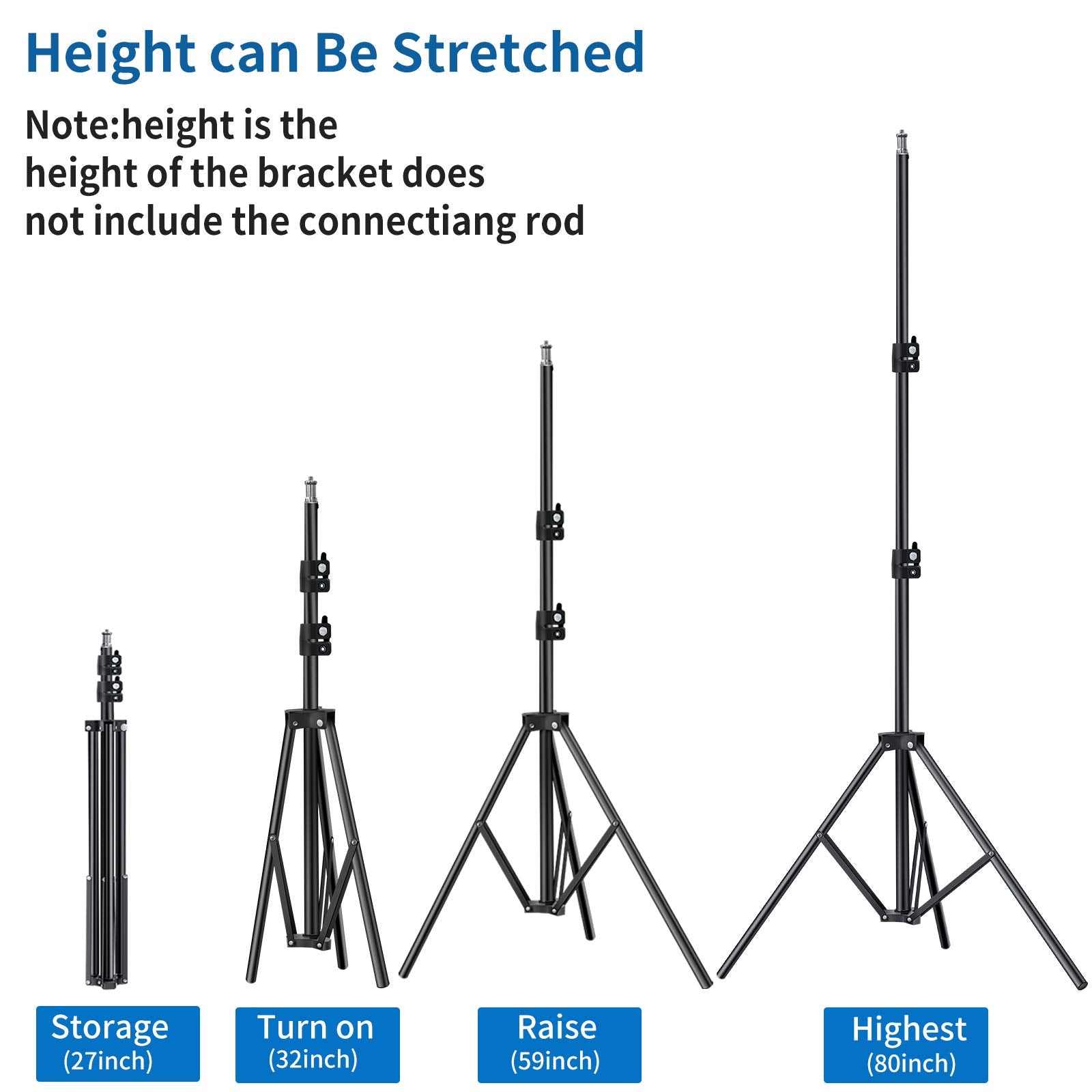 Liturui Cell Phone Tripod Tall Gooseneck And Remote 80 Inch With Bluetooth Remote Stand For Iphone Overhead Tripod