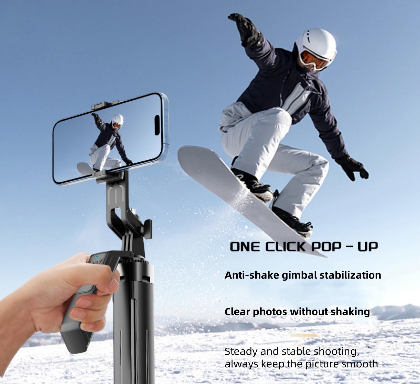 Xlrpat 70-Inch 4-Legged Selfie Stick For Phones And Cameras, Portable Travel Stand Holder, Rechargeable Remote Control, 360° Rotation, Compatible With Iphone And Android Systems And Cameras. Black