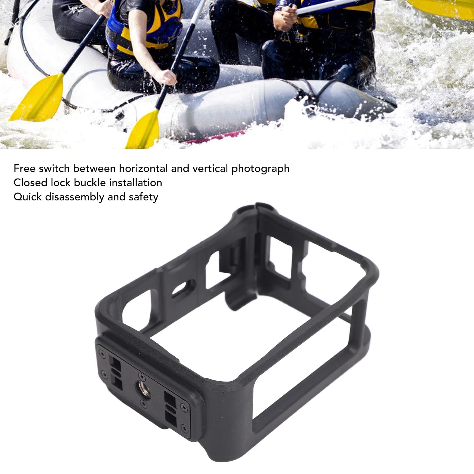 Buachois Camera Cage Stabilizer, Cold Shoe Mount Camera Protective Frame, Anti Drop Camera Vlog Cage Protective Frame For Ace Ace Pro