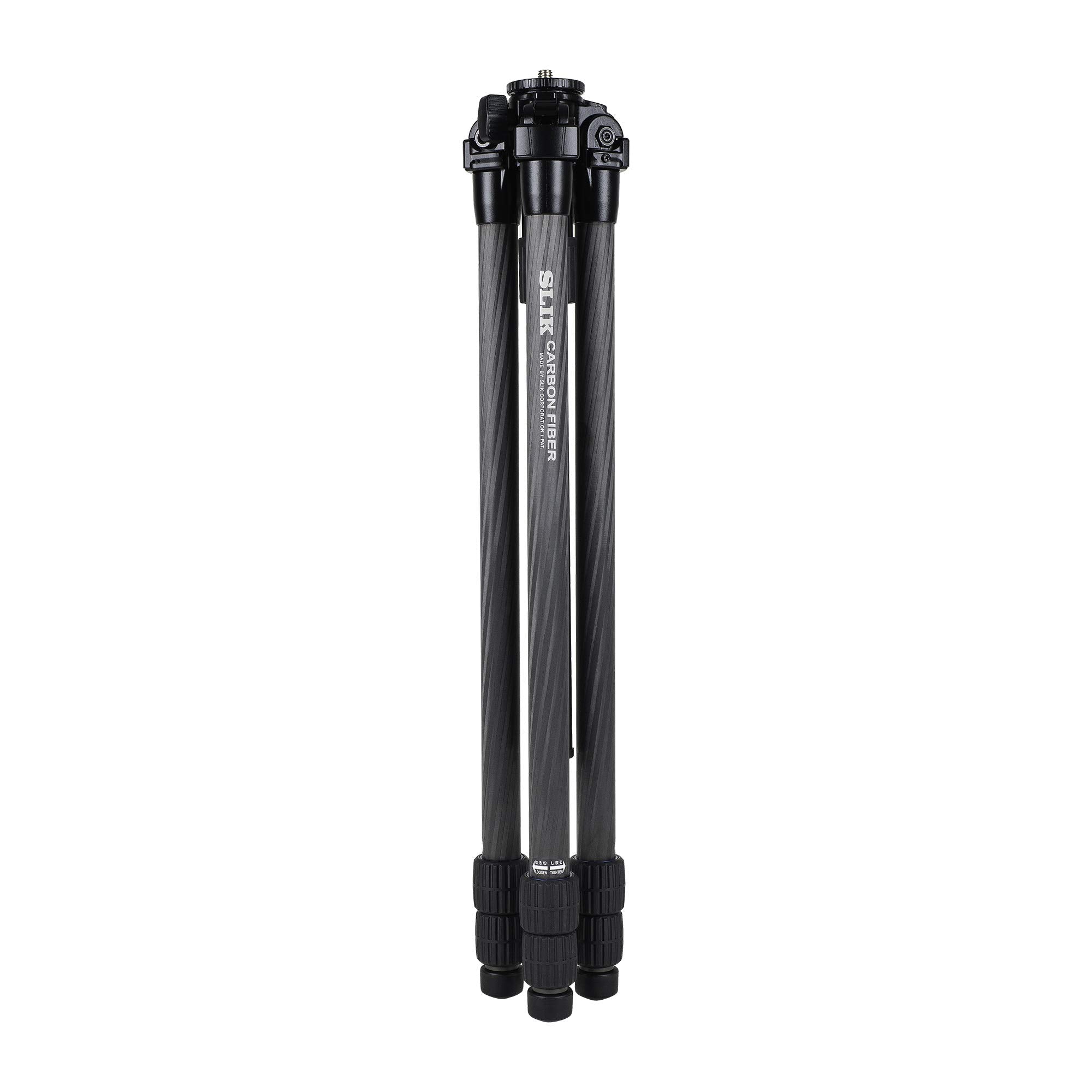 Slik Pro Cf-733 3-Section 65.5" Carbon Fiber Tripod Black (615-924)