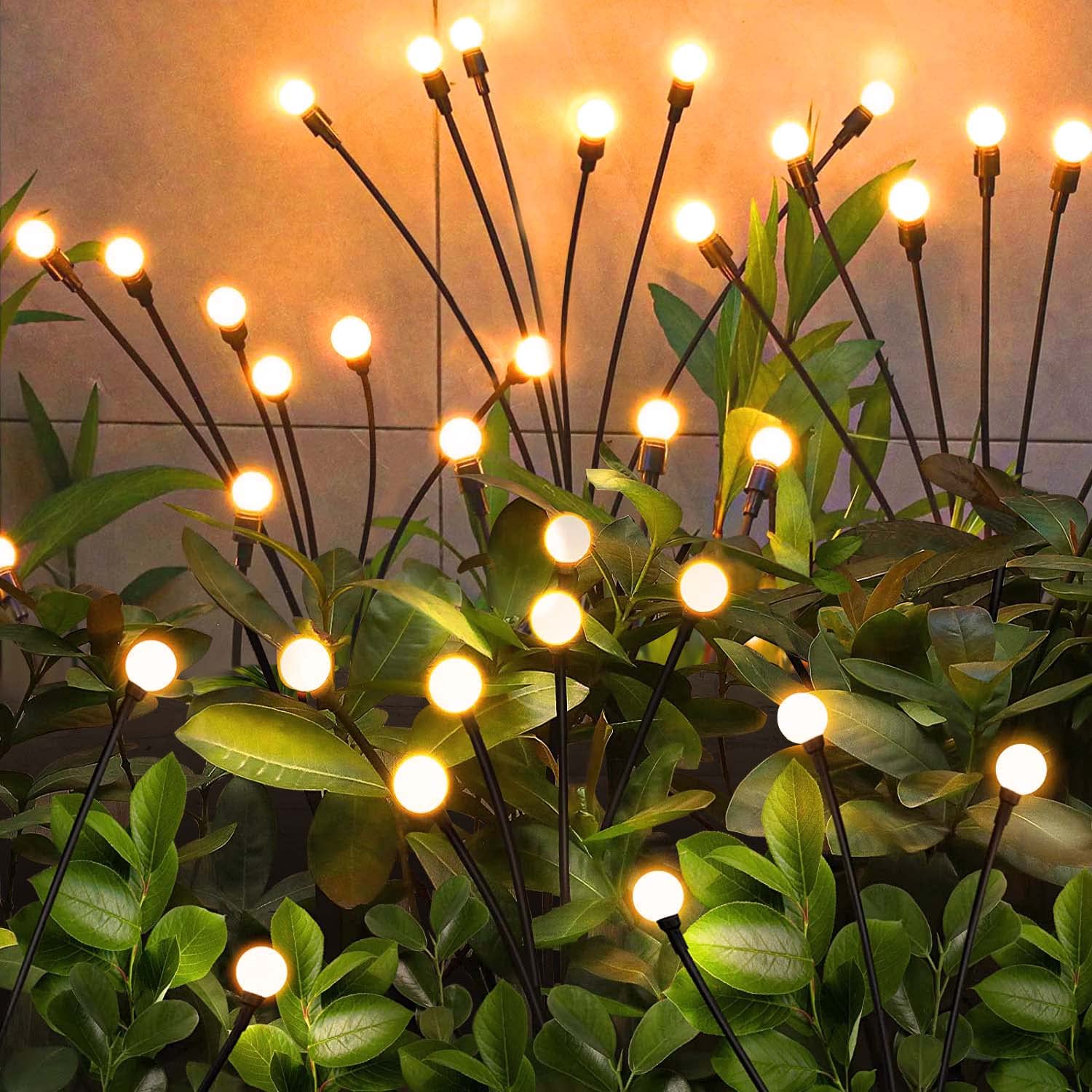 Nbqq Solar Garden Lights Outdoor, 4 Pack 32Led Waterproof Solar Powered Lights For Yard Pathway Patio, Swaying Lawn Decor As Gardening  For Women Holiday