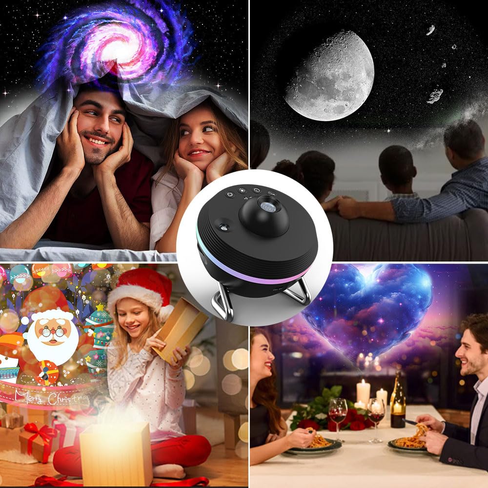 Elec3 13 In 1 Star Galaxy Projector For Bedroom, Meteor Galaxy Projector Starry Night Light With Dynamic Meteors, Space Solar System Nebula Light For Kids Adults,Relax Study And Meditate Room Decor