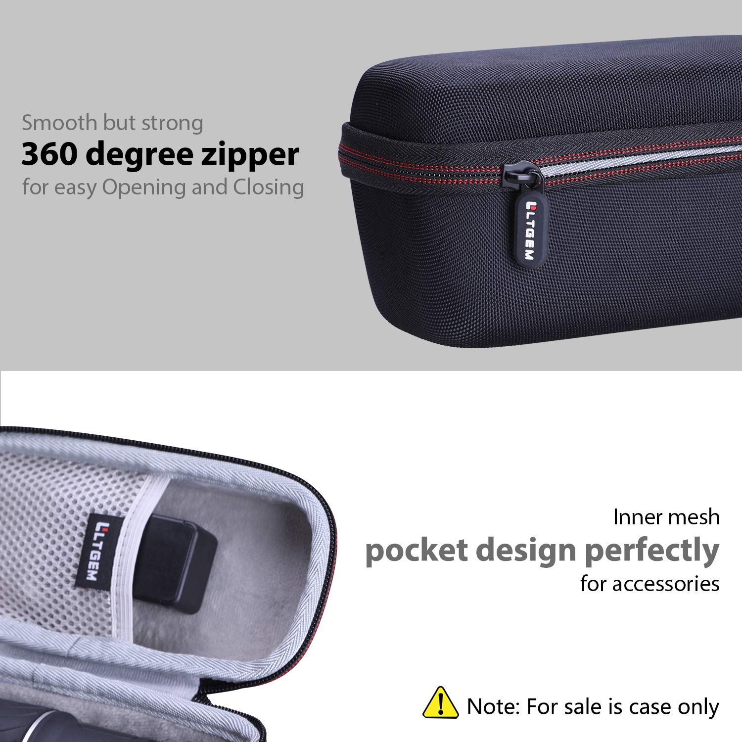 L Ltgem Monocular Case - Ltgem Eva Hard Case For Monocular Telescope Within Size 7' L-2.7' W-3.5' H Inches - Travel Protective Carrying Storage Bag (Sale Case Only)