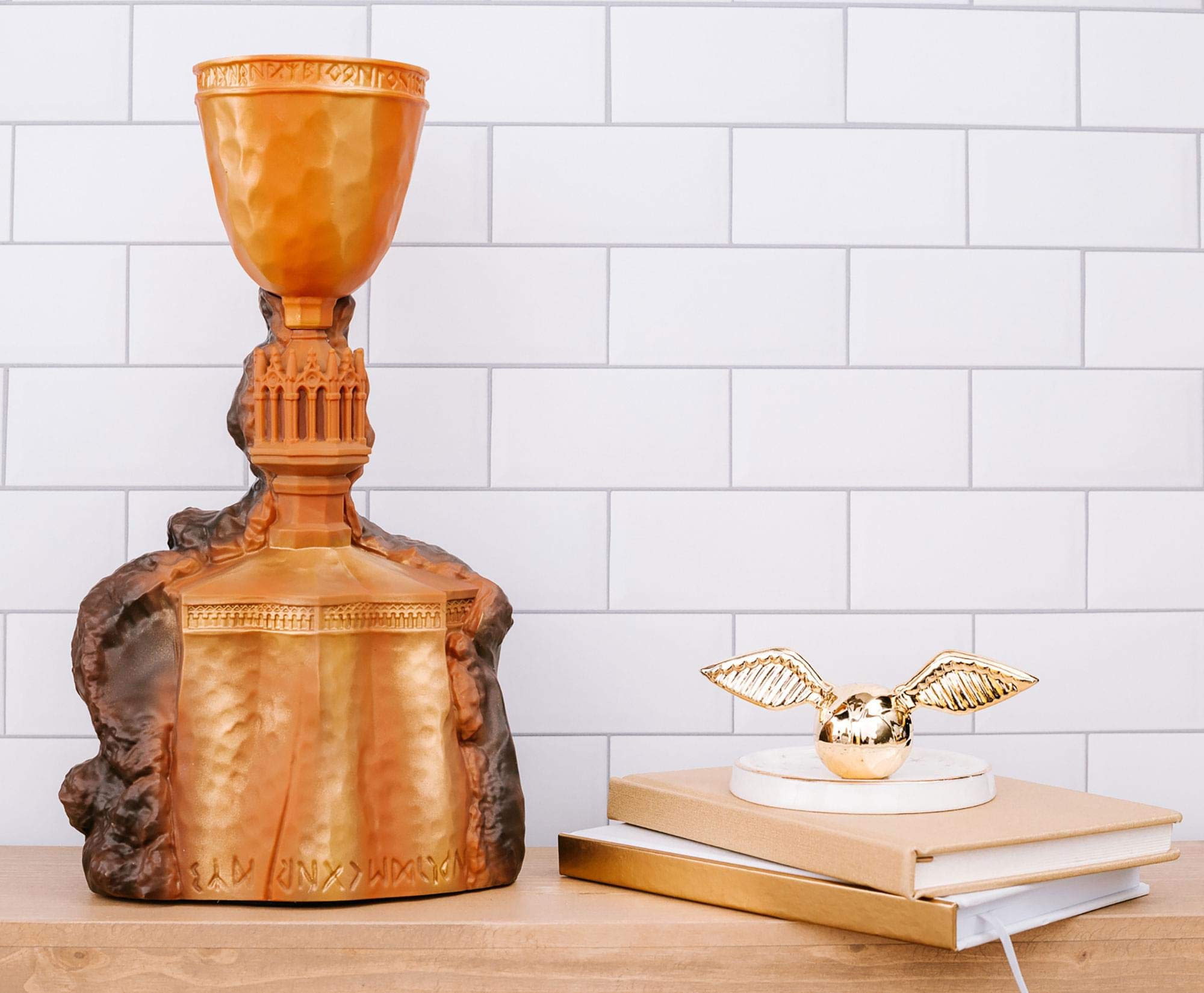 Ukonic Harry Potter Goblet Of Fire Table Lamp | Official Wizarding World Collectible | Home Decor And Room Essentials | Led Mood Light, Standing Desk Lamp | 12 Inches Tall