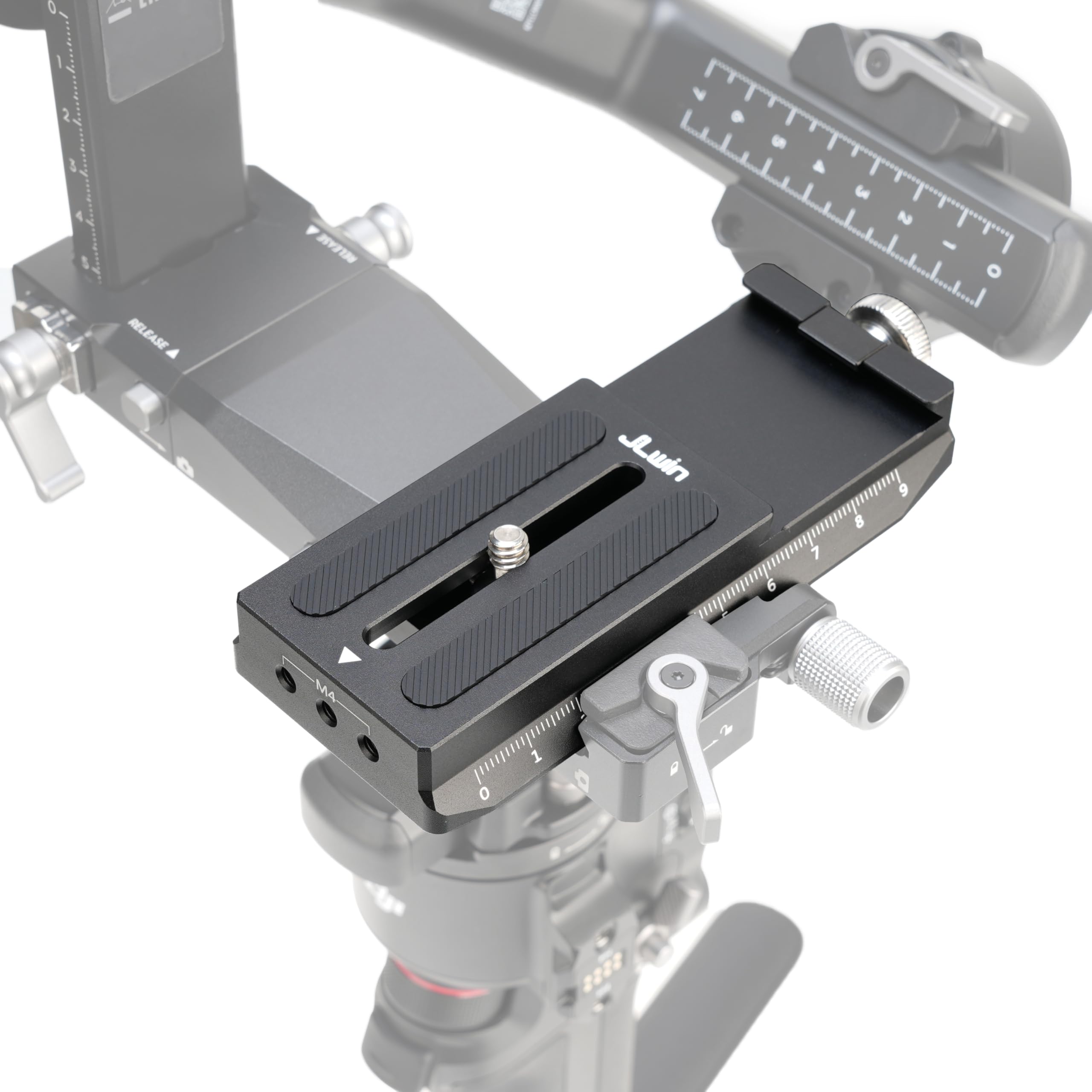 Focusfoto Lower Quick Release Baseplate Qr Plate For Dji Ronin Rs4/Rs4 Pro Gimbal Stabilizer, Compatible With Rs2/Rs3/Rs3 Pro Arca-Swiss Standard Camera Tripod Ballhead