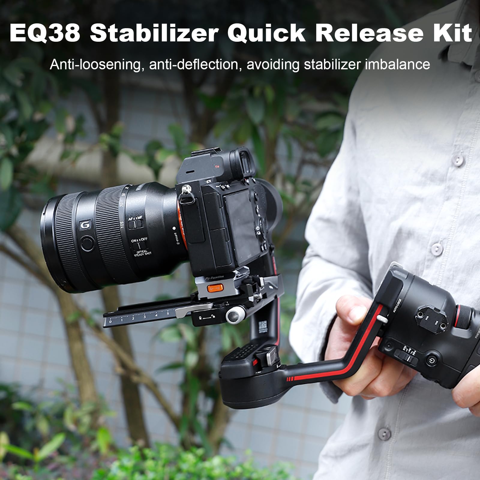 Fly Equation Stabilizer Quick Release Kit, Compatible For Dji Rs Series Dji Rs2,Rsc2,Rs3, Rs3Pro, Rs4, And Rs4Pro