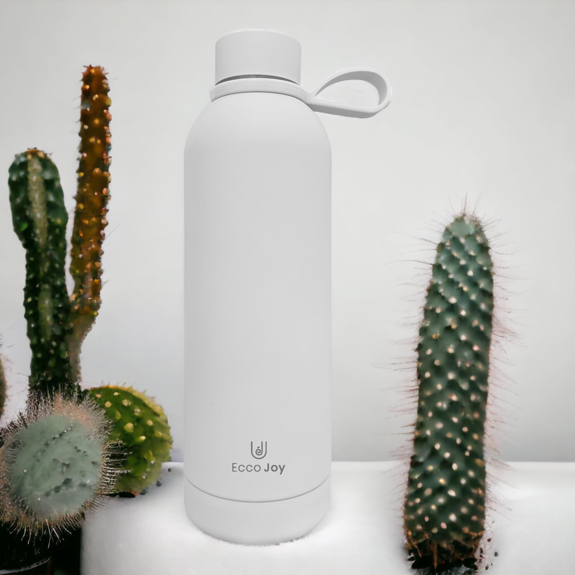 Ecco Joy Reusable Stainless Steel Water Bottles - Insulated Water Bottle - Thermos Soft Touch