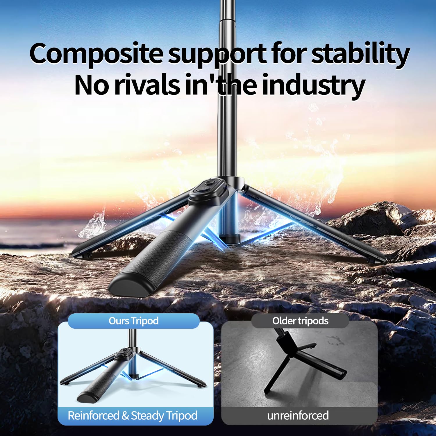 Stjiatu Mini Selfie Stick Tripod, Pocket Flex Tripod Iphone Android Phone Grip, Portable Small Size Travel Compact Phone Selfie Stick With Remote, Handheld Metal Mount Live Streaming, Video Recording
