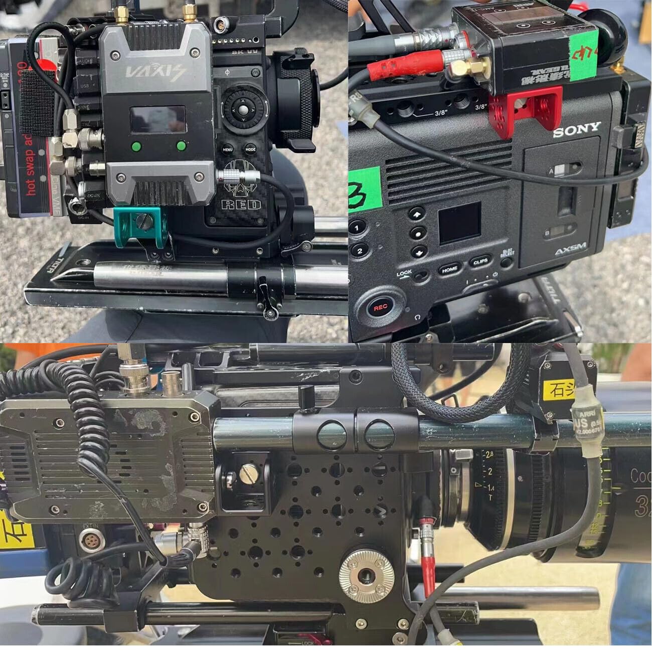 Zblzgp 3/8 Triangle Square Extension For Arri Red Sony Camera Monitor, Video Link, Teradek, Vaxis, Image Transfer