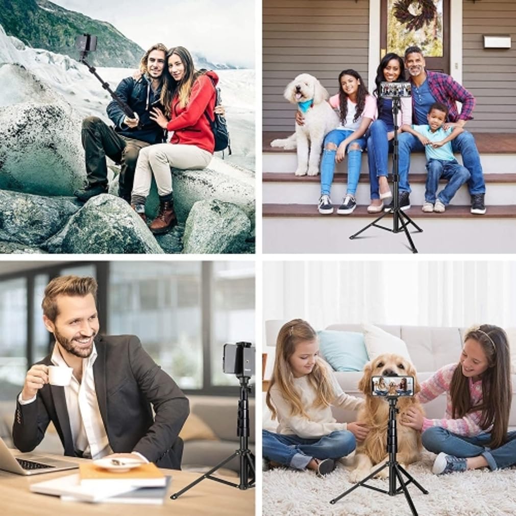 Fonus Wireless Tripod Selfie Stick Compatible With Samsung Galaxy S22 S23 S24 S25 Ultra Plus, A16 A35 - Monopod Remote Shutter Built-In Self-Portrait Extendable