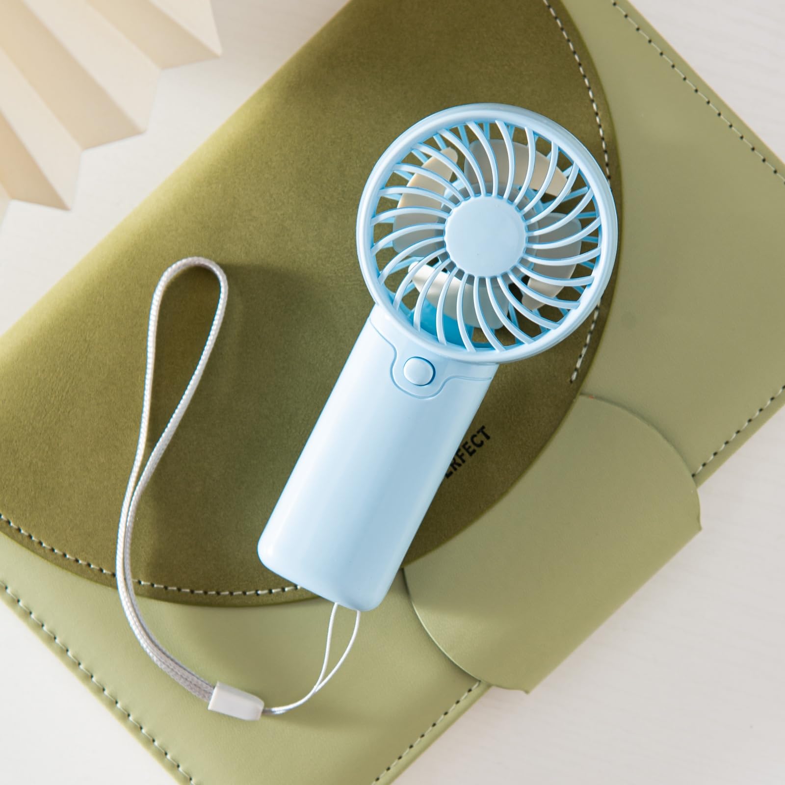 Personal quiet fan with battery power, ideal for use in bedrooms, outdoor adventures, and travel Koospark