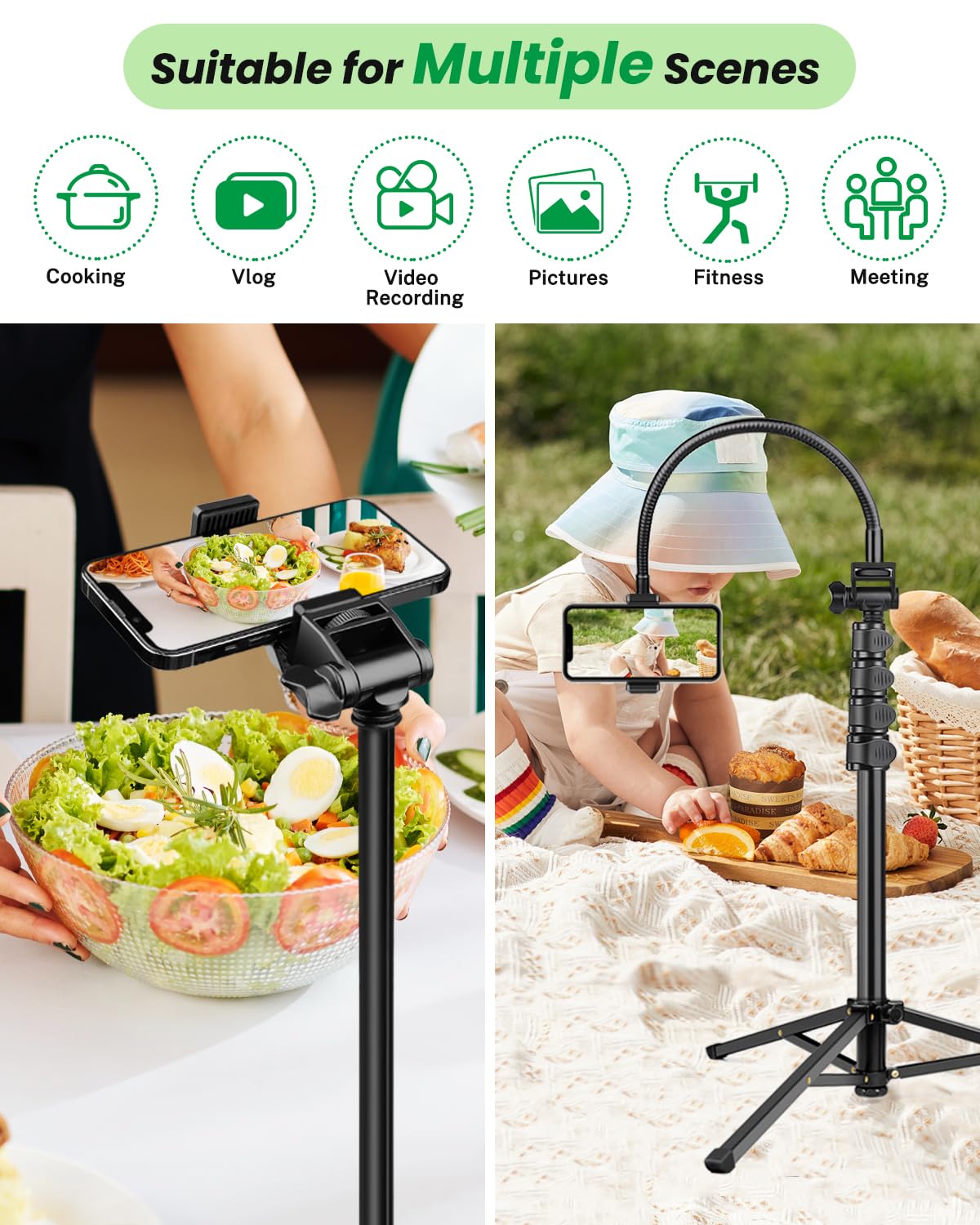 Victiv Camera Tripod And Gooseneck Phone Tripod
