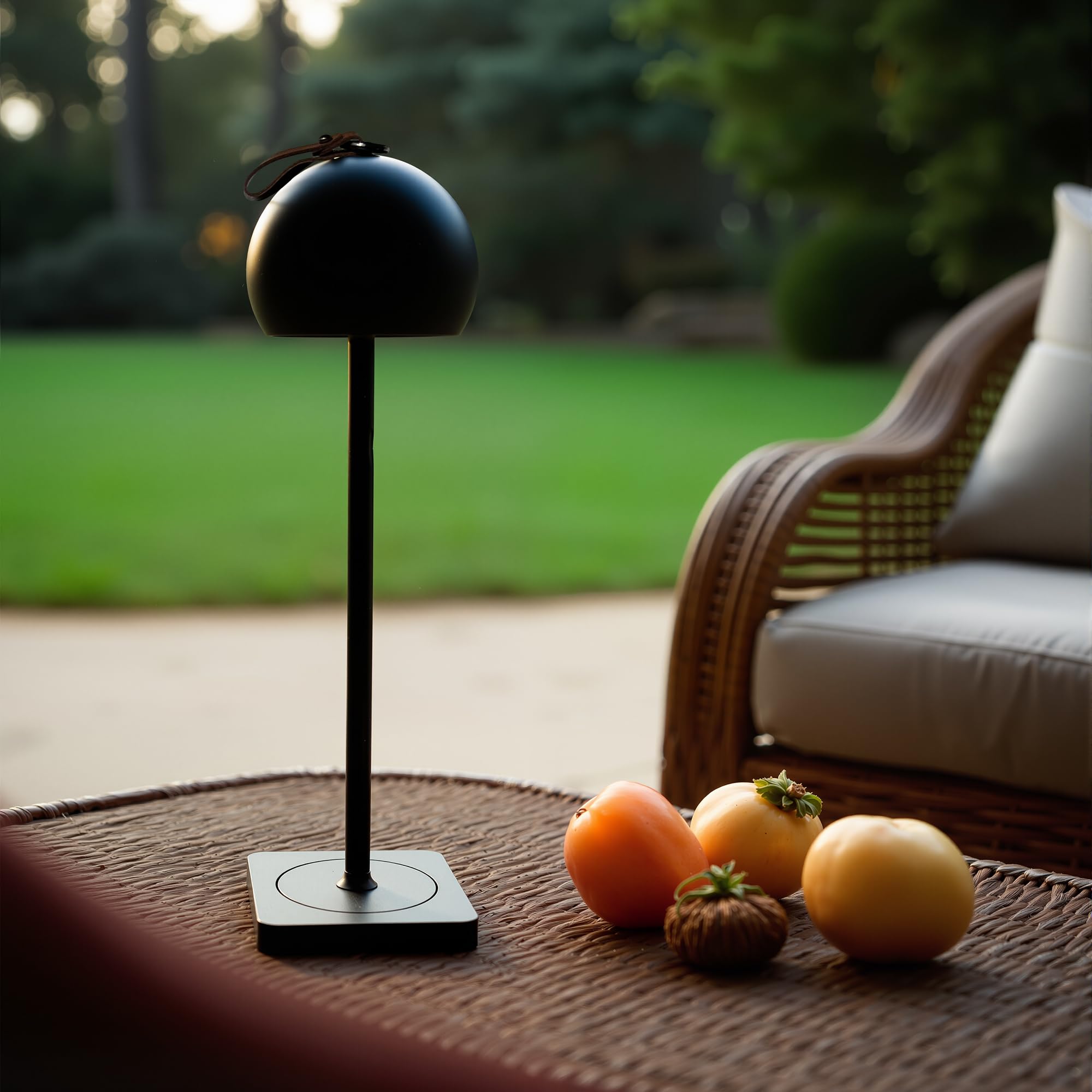 Dilumen Led Rechargeable Battery Table Lamps,4000Mah Cordless Desk Lamp,Portable Night Light, Neutral White Stepless Dimming,Waterproof For Restaurant/Indoor/Outdoor,Minimalist Design(Black 1Psc)