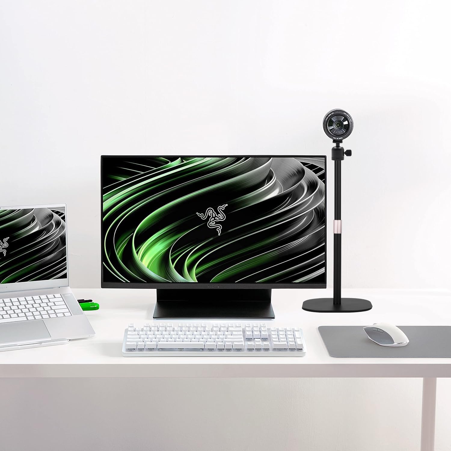 Acetaken Heavy-Duty Webcam Stand, 18-Inch Desktop Webcam Tripod Holder Compatible With Razer Kiyo Pro Ultra 4K,Kiyo Pro,Kiyo X,Kiyo 1080P Webcams