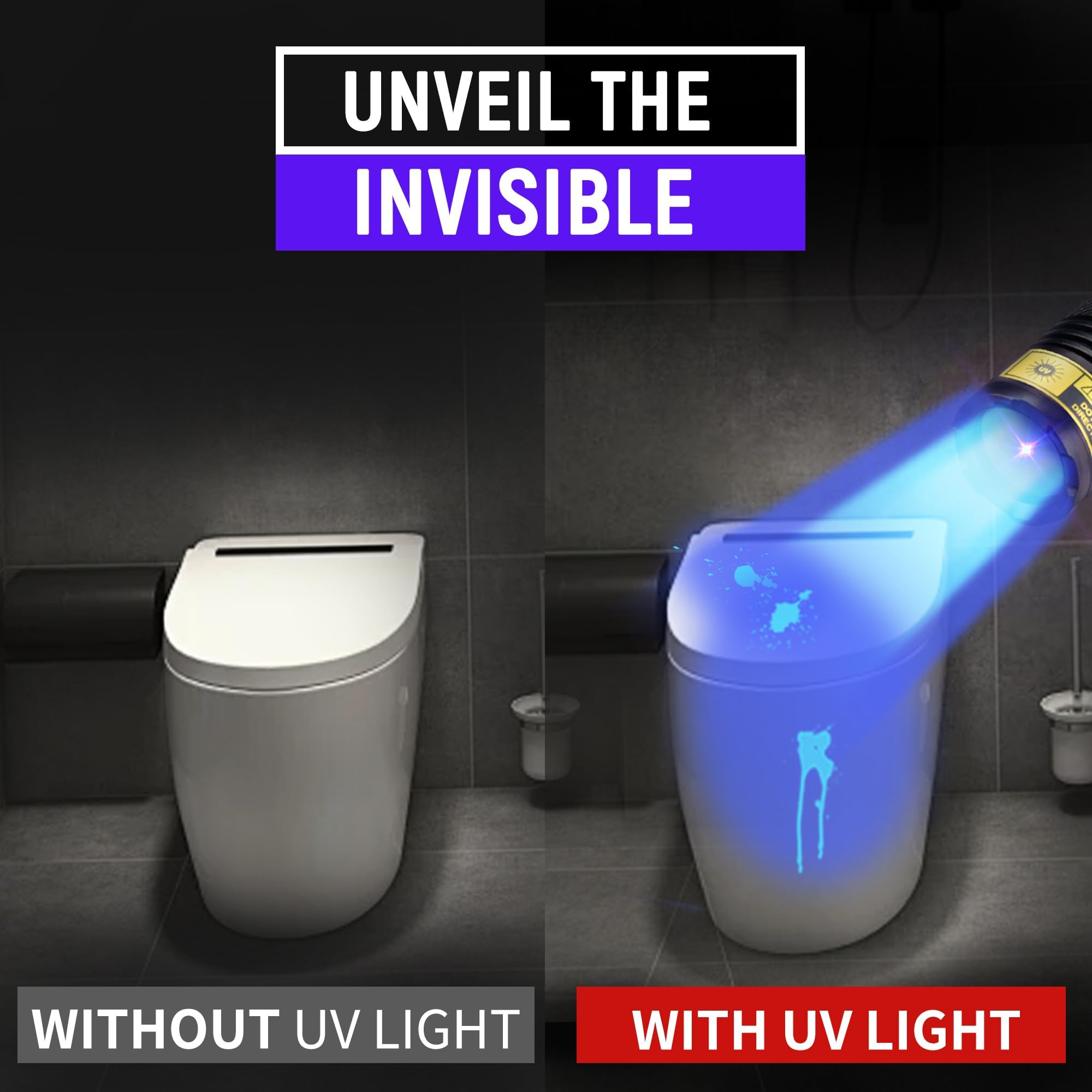 Vmtenmv Uv Flashlight Usb Rechargeable 365Nm Mini Blacklight, Wood'S Lamp Portable Handheld Powerful Led Uv Blacklight For Pet Urine,Rocks, Resin Curing